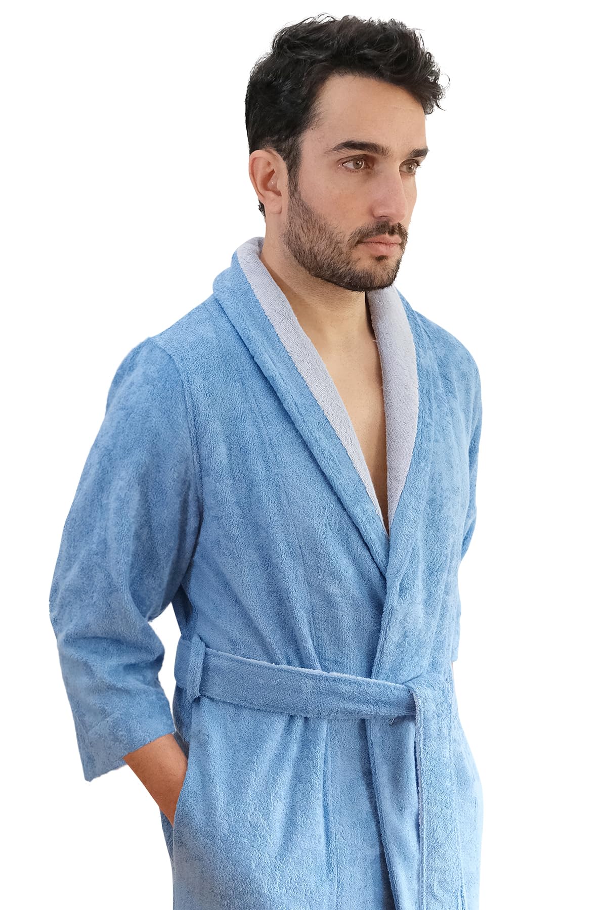 Luxury Men's Robe and Slippers Set with Towels - 5 Piece Premium Bathrobe Collection for Men, Handcrafted in Europe - Perfect for Spa, Hotel, and Home Relaxation