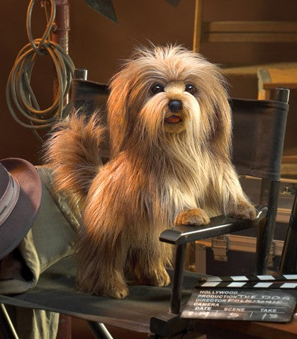 Folkmanis Shaggy Dog Hand Puppet - Realistic Plush Puppet for Kids, Storytelling, and Interactive Play - Perfect for Imaginative Play, Classroom Activities, and Family Bonding