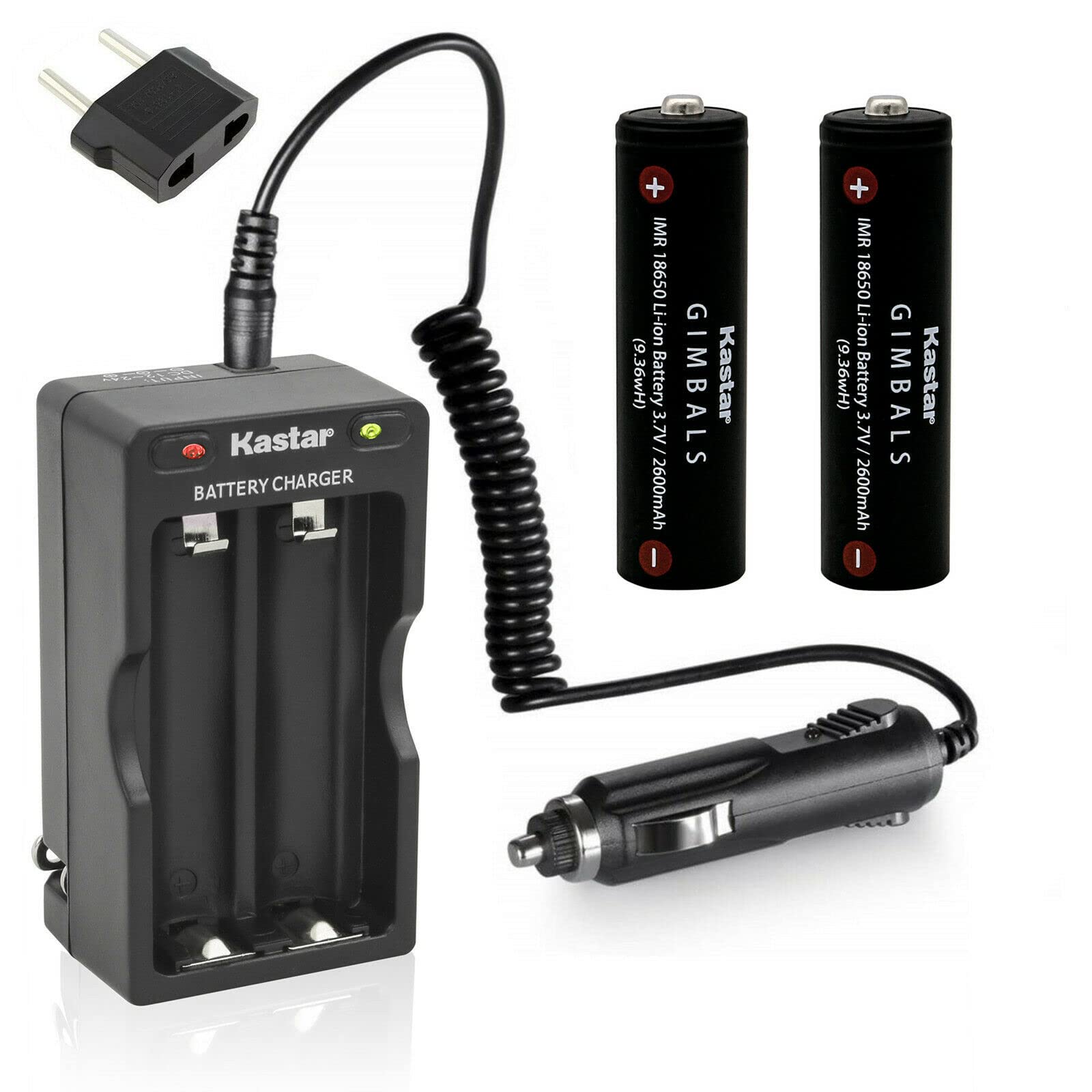 Kastar 2-Pack Rechargeable Batteries with AC Wall Charger & Car Charger for XHDATA D-808 Portable Radio - AM/FM/SW/SSB/LW/AIR Band with Weather Alert - Perfect for Emergency, Camping & Outdoor Activities