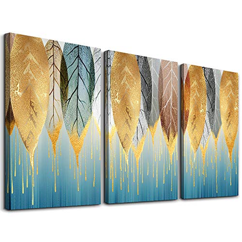 Abstract Golden Leaves