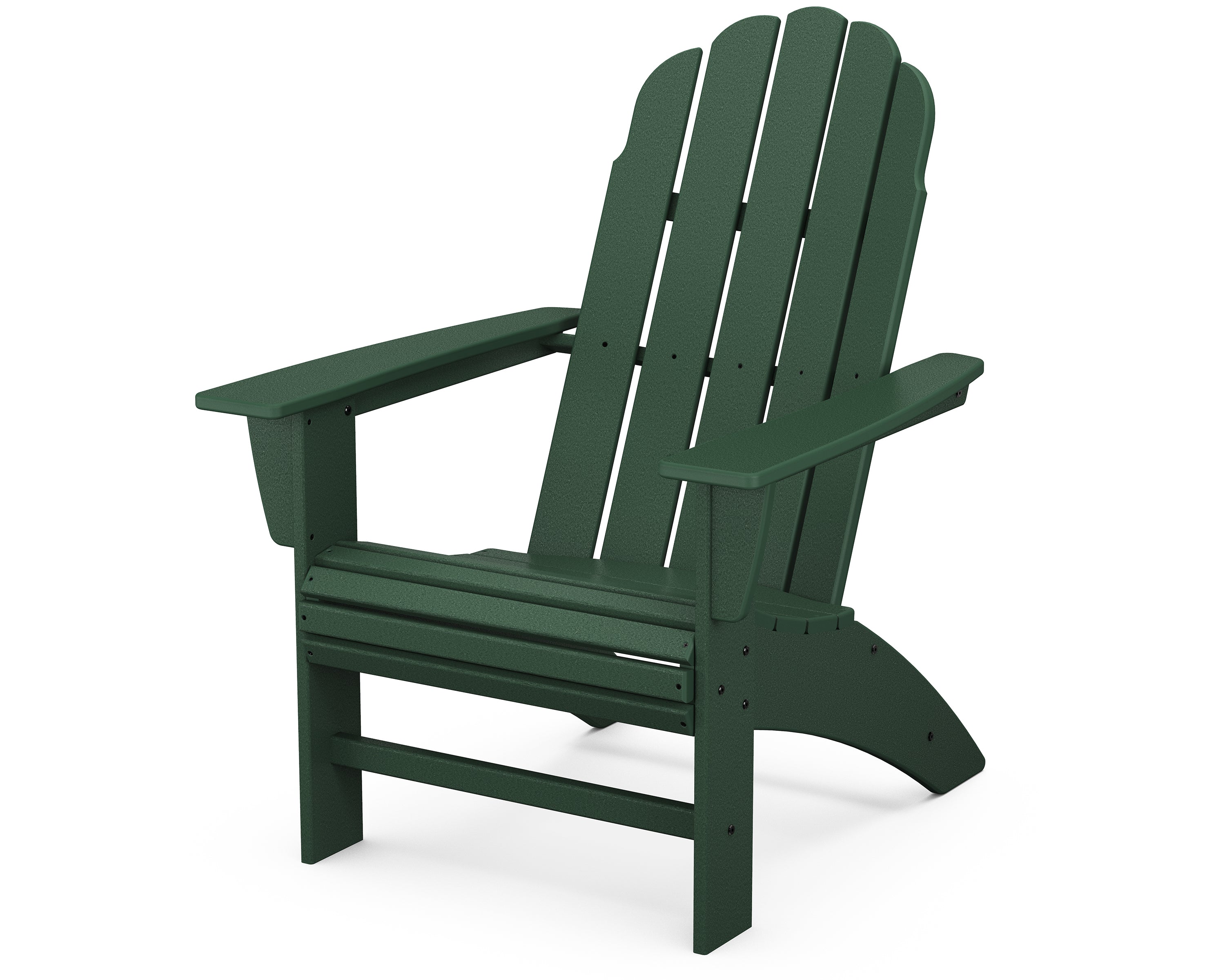 POLYWOOD Vineyard Curveback Adirondack Chair - Durable Outdoor Furniture for Patio, Poolside & Garden - Weather-Resistant Recycled Plastic Material - Perfect for Backyard Relaxation & Entertaining