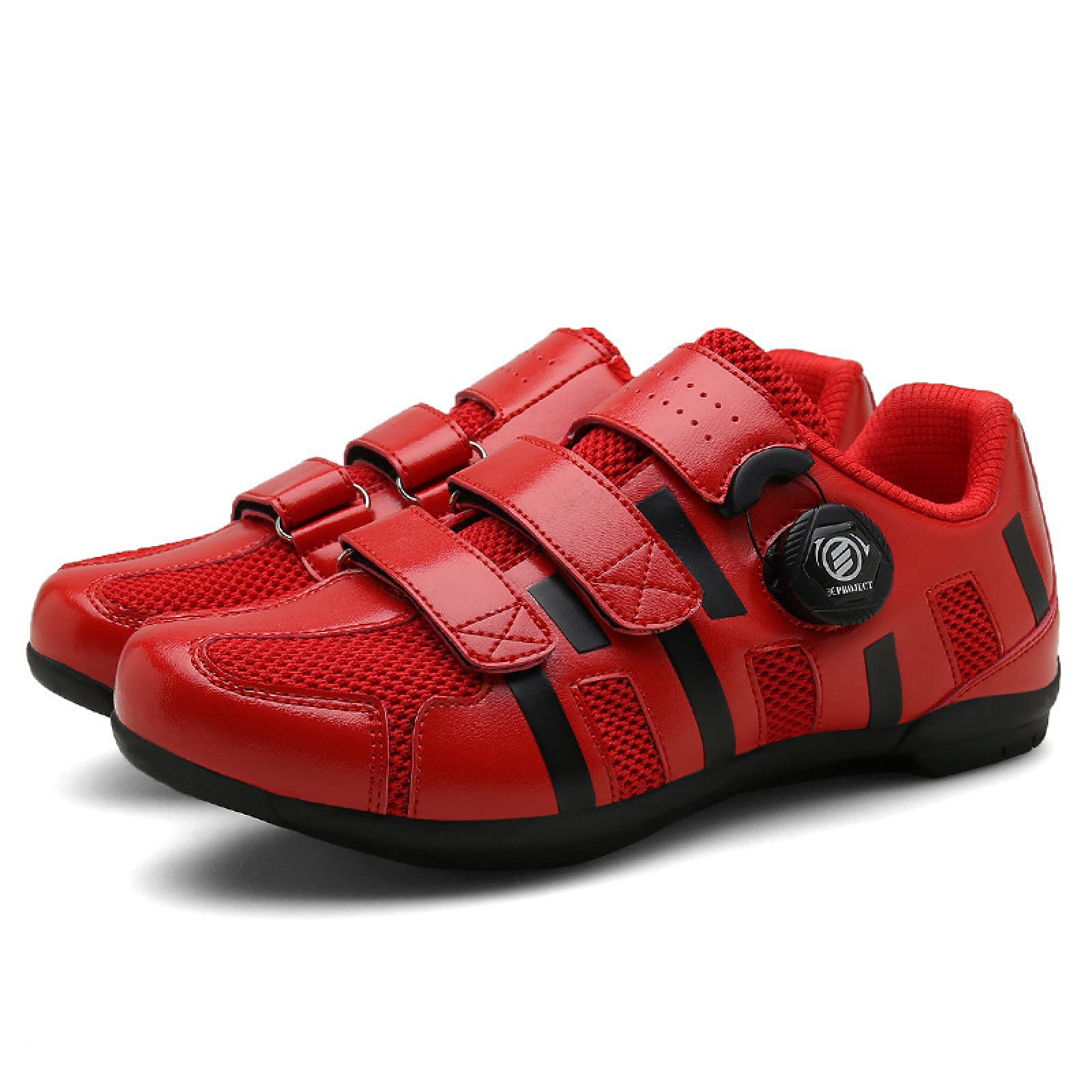 AGYE Non-Slip Breathable Cycling Shoes for Women & Men - Road & Mountain Bike Shoes with Rubber Sole - Red Size 44 - Perfect for Outdoor Biking, Commuting and Sports Training