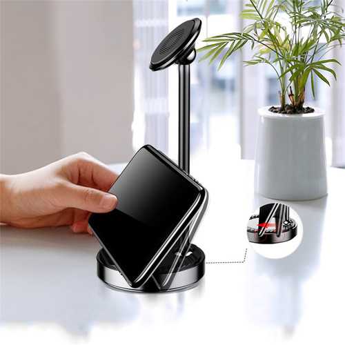 Baseus 360° Rotating Magnetic Phone Stand - Adjustable Desktop Holder for iPhone 15/14/13/12, Samsung Galaxy S23/S22/S21, Xiaomi 13/12 - Perfect for Office, Home & Car Use