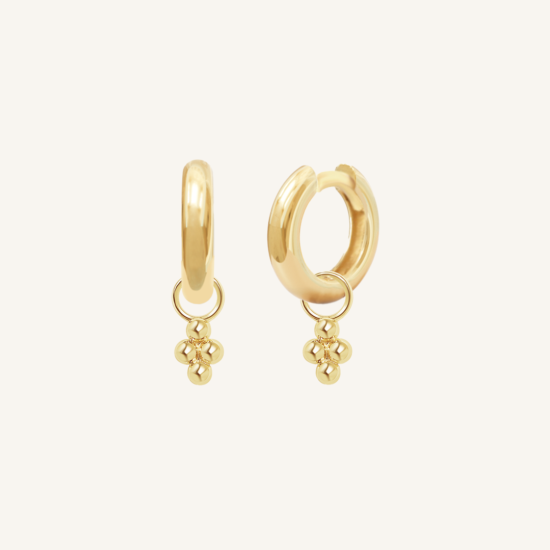 Fortitude Plain Hoops - Minimalist Stainless Steel Earrings for Women | Everyday Wear, Office & Casual Outfits