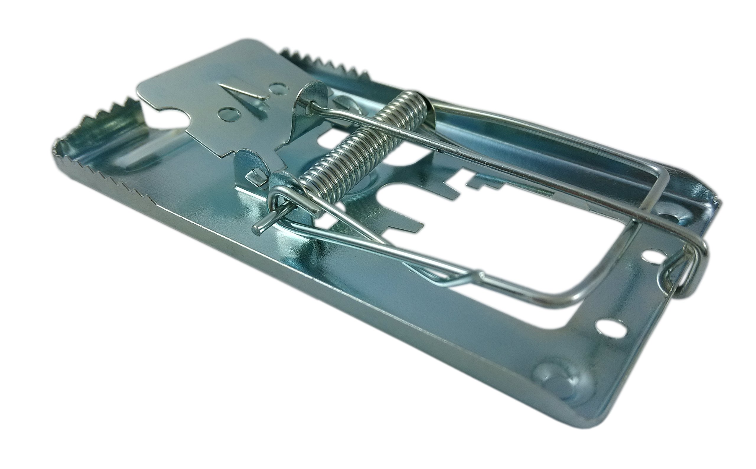 8 Pack Made2catch Classic Galvanized Metal Mouse Traps - Effective Snap Traps for Mice Control - Humane & Reusable Rodent Traps for Home, Garage, Basement & Outdoor Use