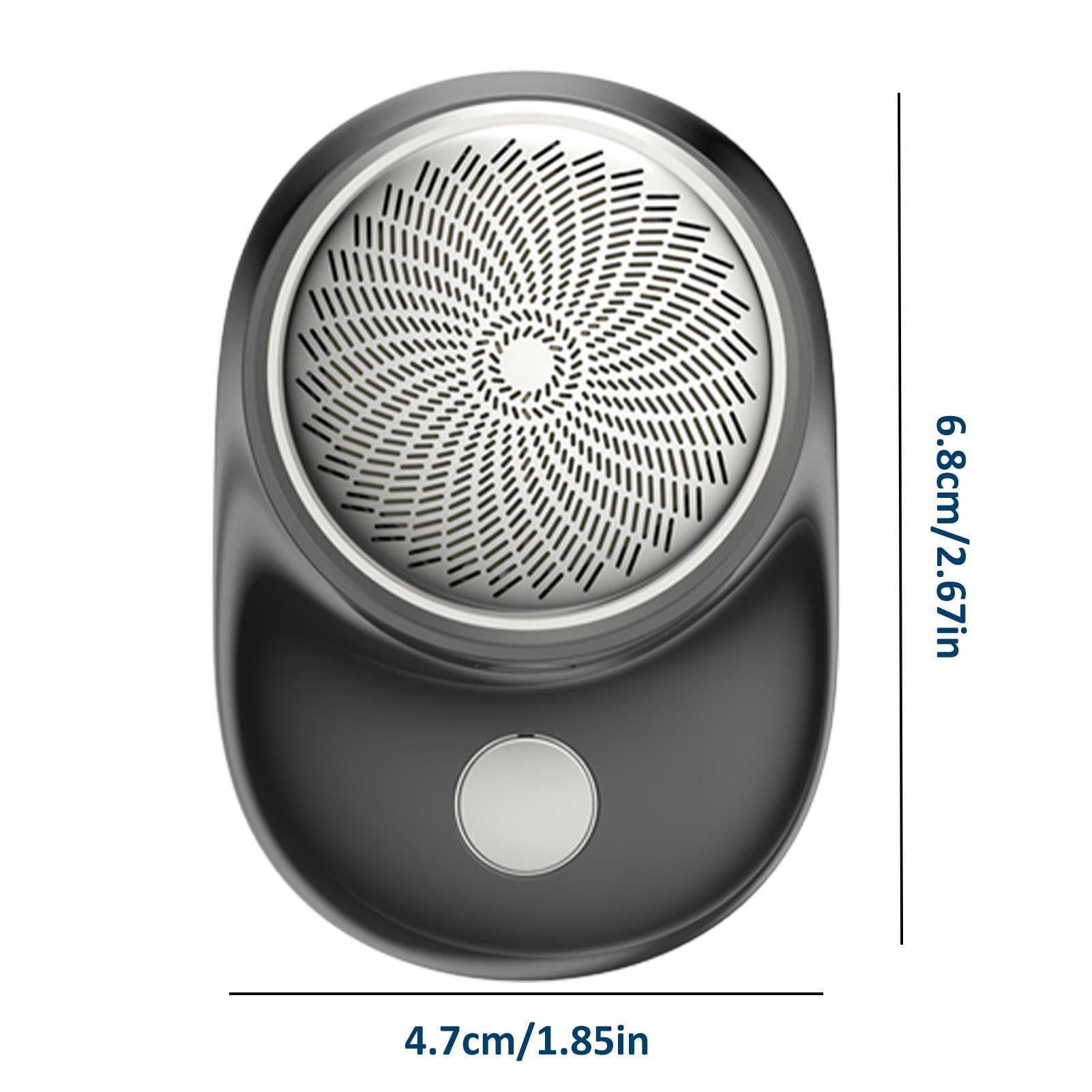 5V Metal Electric Shaver for Men - Portable & Rechargeable Wet/Dry Beard Trimmer with Travel Case - Fast Charging & Washable - Perfect for Travel, Gym & Daily Grooming - Great Gift for Dad & Husband (Silver)