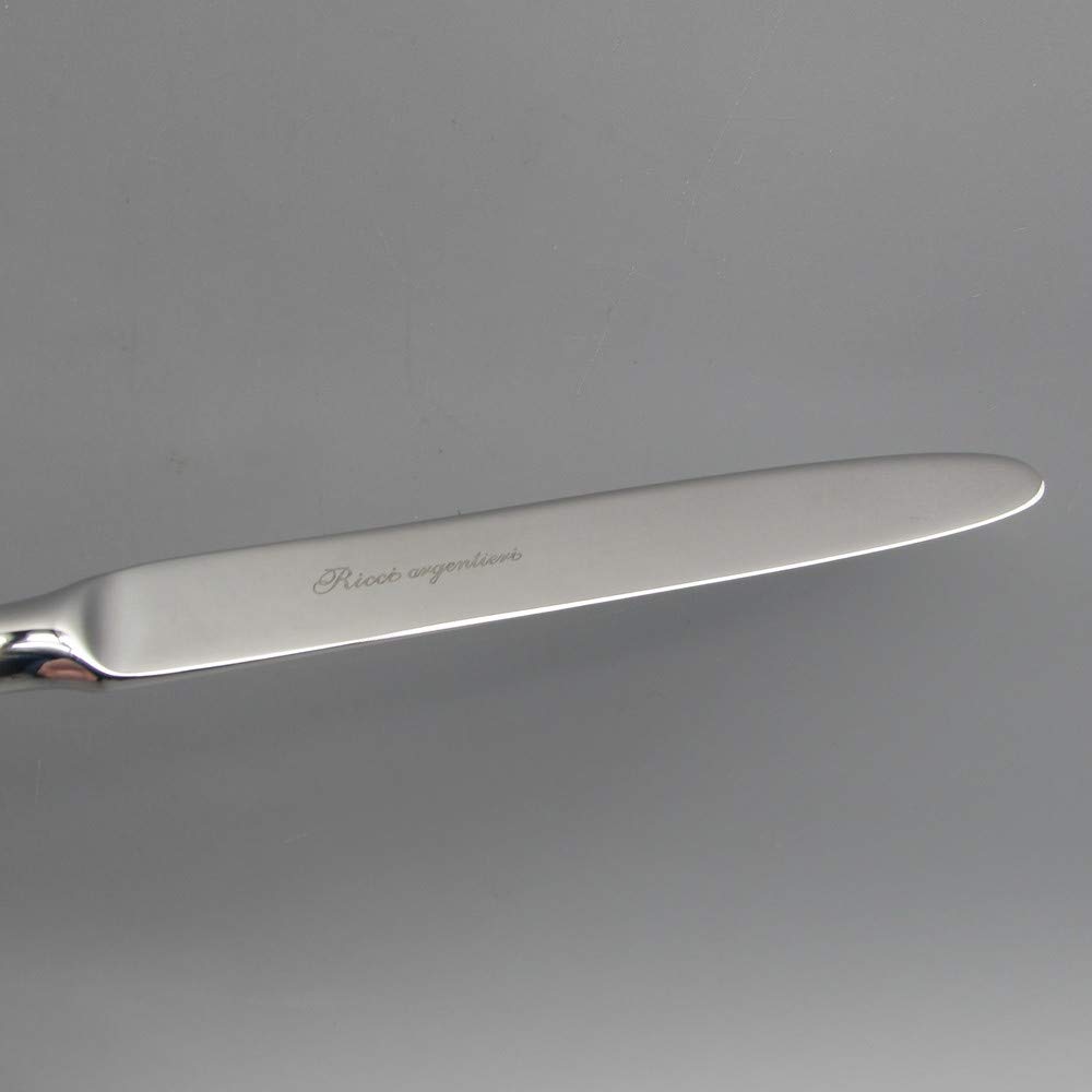 Premium Ricci Argentieri Anvil 20-Piece Stainless Steel Flatware Set - Elegant Silverware for Fine Dining, Weddings & Formal Occasions