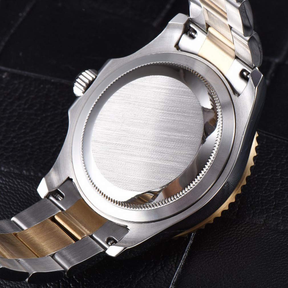 Parnis Business Series Luminous Men's Watch - Sapphire Crystal, Stainless Steel Band, Classic Retro Automatic Self-Winding Mechanical Watch for Business & Casual Wear (P5)