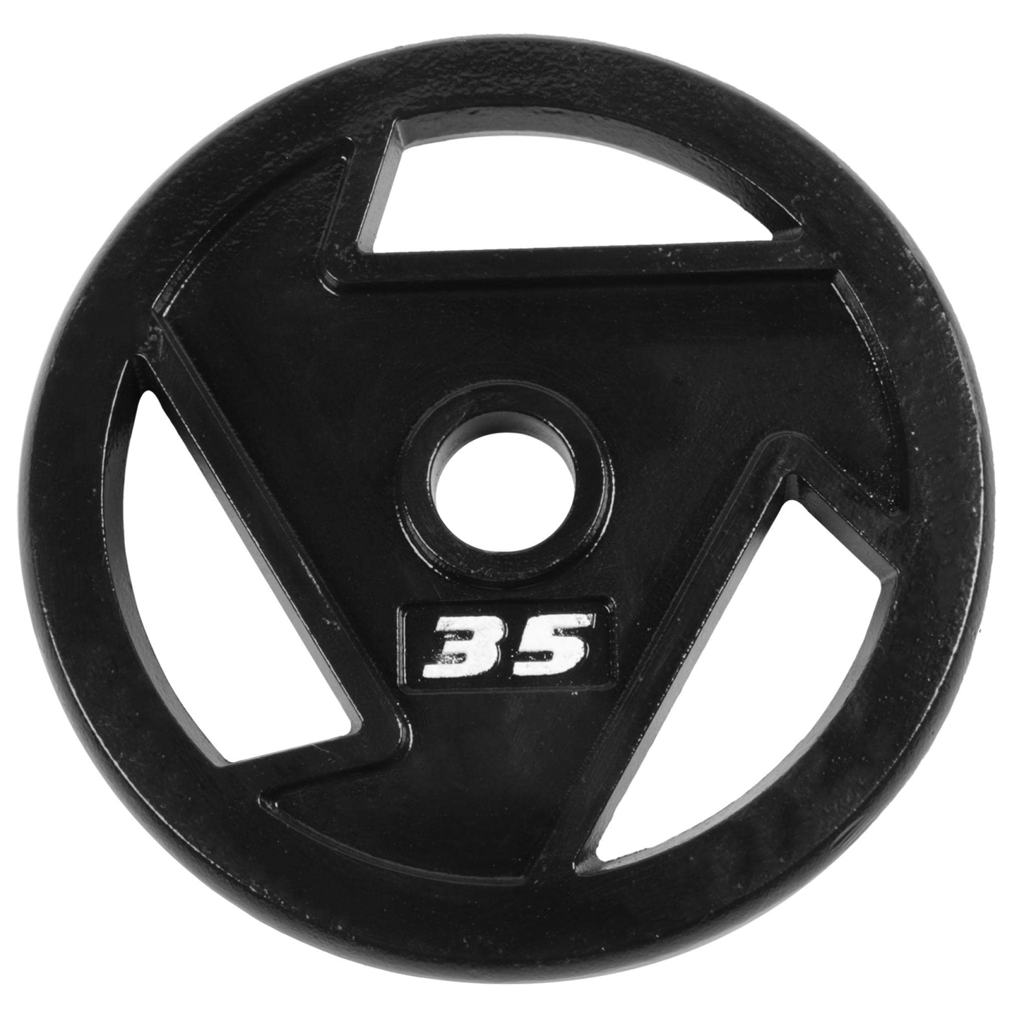 YADEOU 25LB Weight Plate - 2-Inch Grip Olympic Barbell Plate for Strength Training, Weightlifting & Bench Press - Perfect for Home Gym, CrossFit & Powerlifting Workouts
