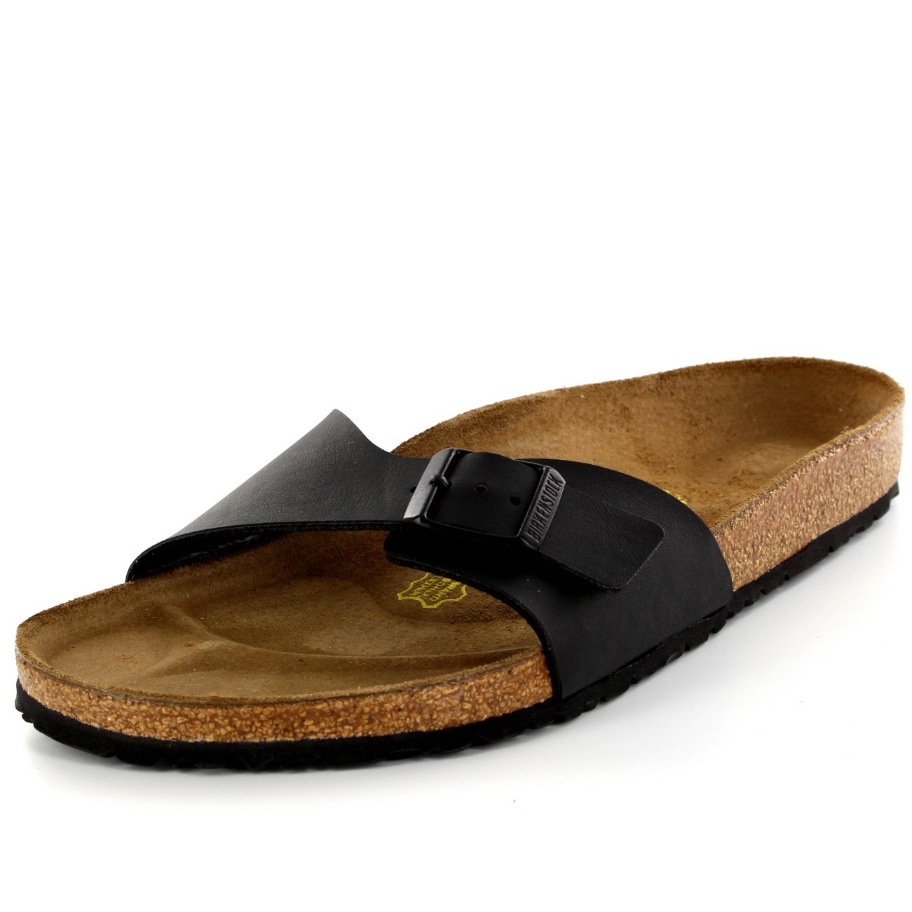 Birkenstock Madrid Men's Slip-On Sandals with Buckle - Comfortable Summer Beach Shoes for Vacation - White Size 7 - Perfect for Walking, Travel & Outdoor Activities
