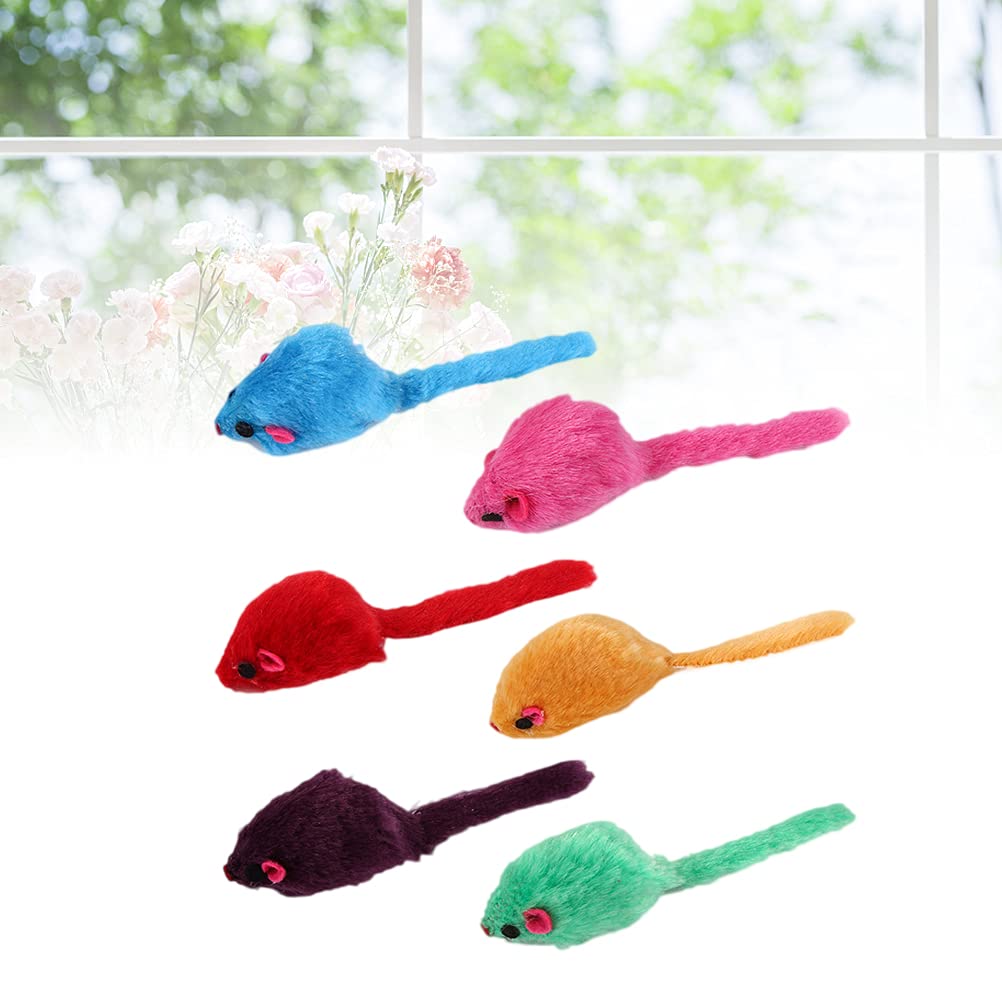 12Pcs Plush Mouse Cat Toys with Sound - Interactive Pet Toys for Kittens & Cats - Perfect for Playtime, Training & Indoor Entertainment