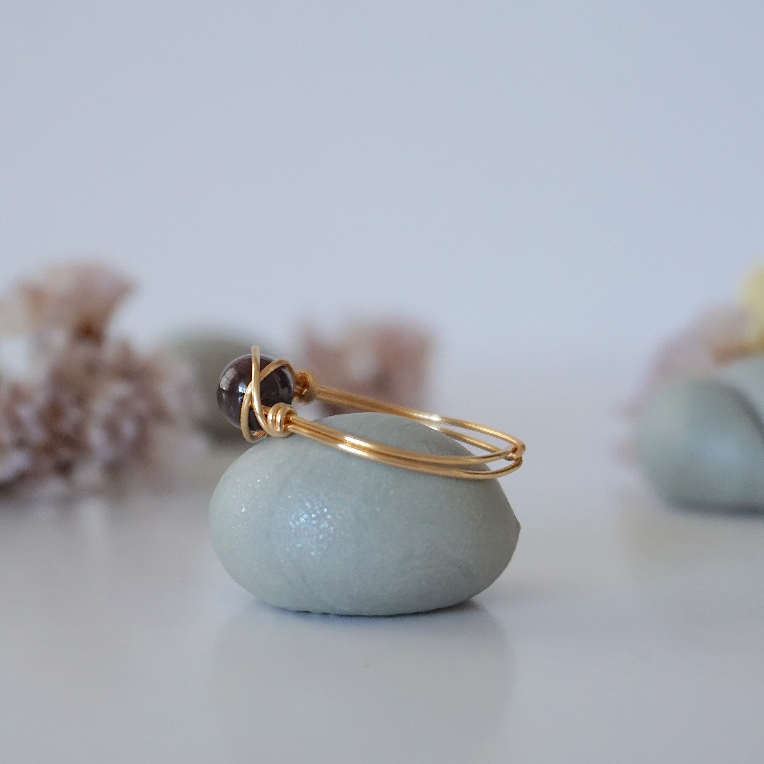 Gorgeous Garnet Birthstone Ring for Women - January Birthstone Jewelry, Dainty Stackable Ring, Perfect Gift for Mom, Wife, Daughter | Ideal for Birthday, Anniversary, Valentine's Day