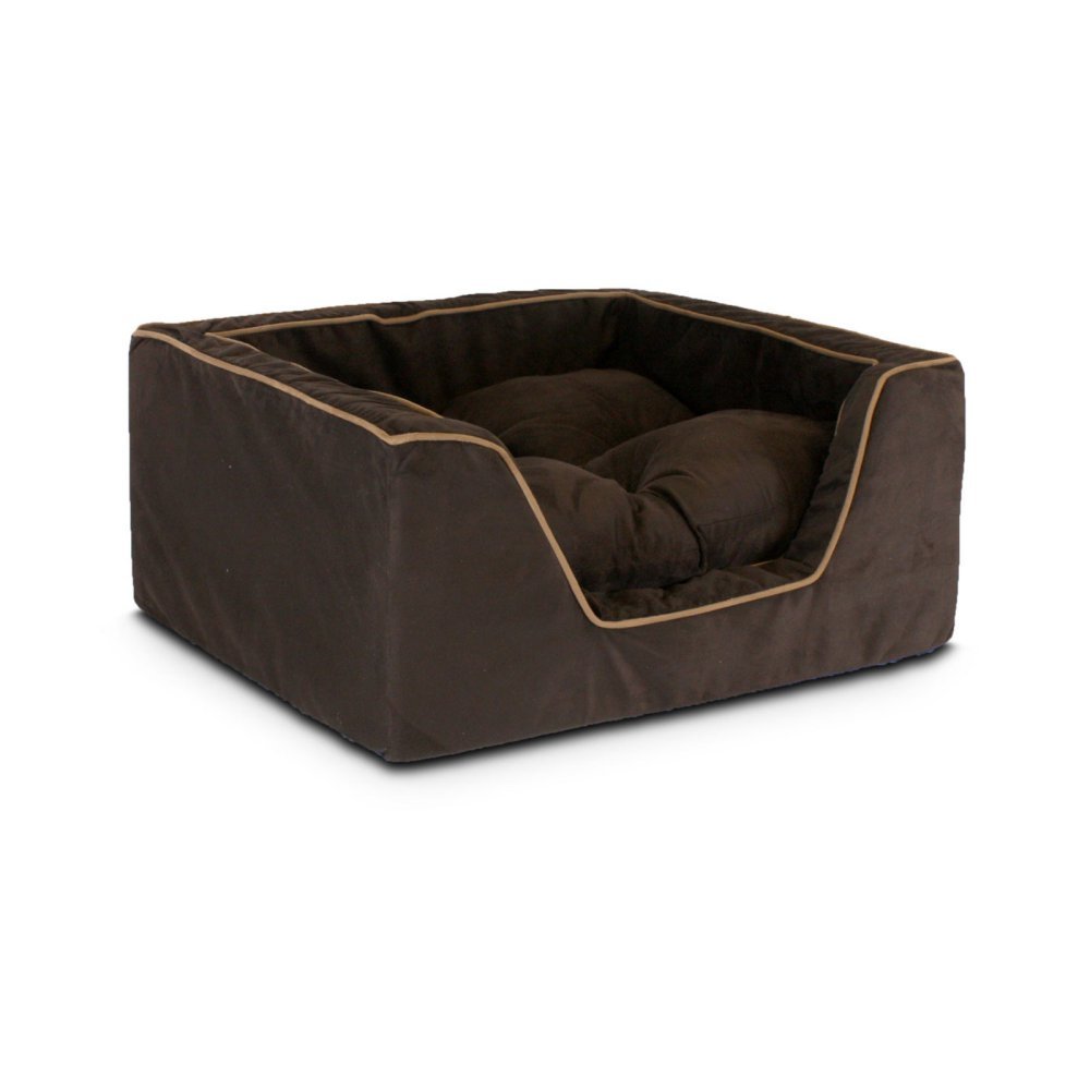 Premium Orthopedic Snoozer Luxury Square Dog Bed - Elevated Cooling Pet Couch for Small & Medium Dogs - Perfect for Home, Office & Travel Use