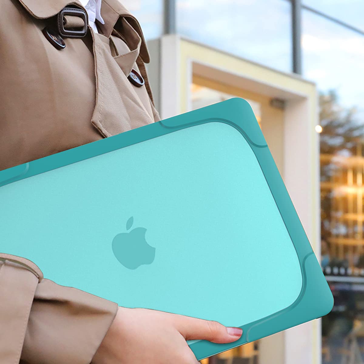 **Shockproof Hard Shell Case for MacBook Pro 16 inch (Model A2141, 2019-2020) - Heavy Duty Protection, Sky Blue - Perfect for Travel, Work & School**