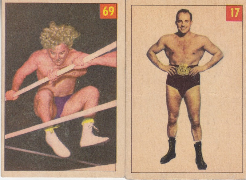 1954-55 Parkhurst Wrestling Complete Set (75 Cards) - EX Condition - 2017 Value $400 - Vintage Collectible for Wrestling Fans & Card Enthusiasts