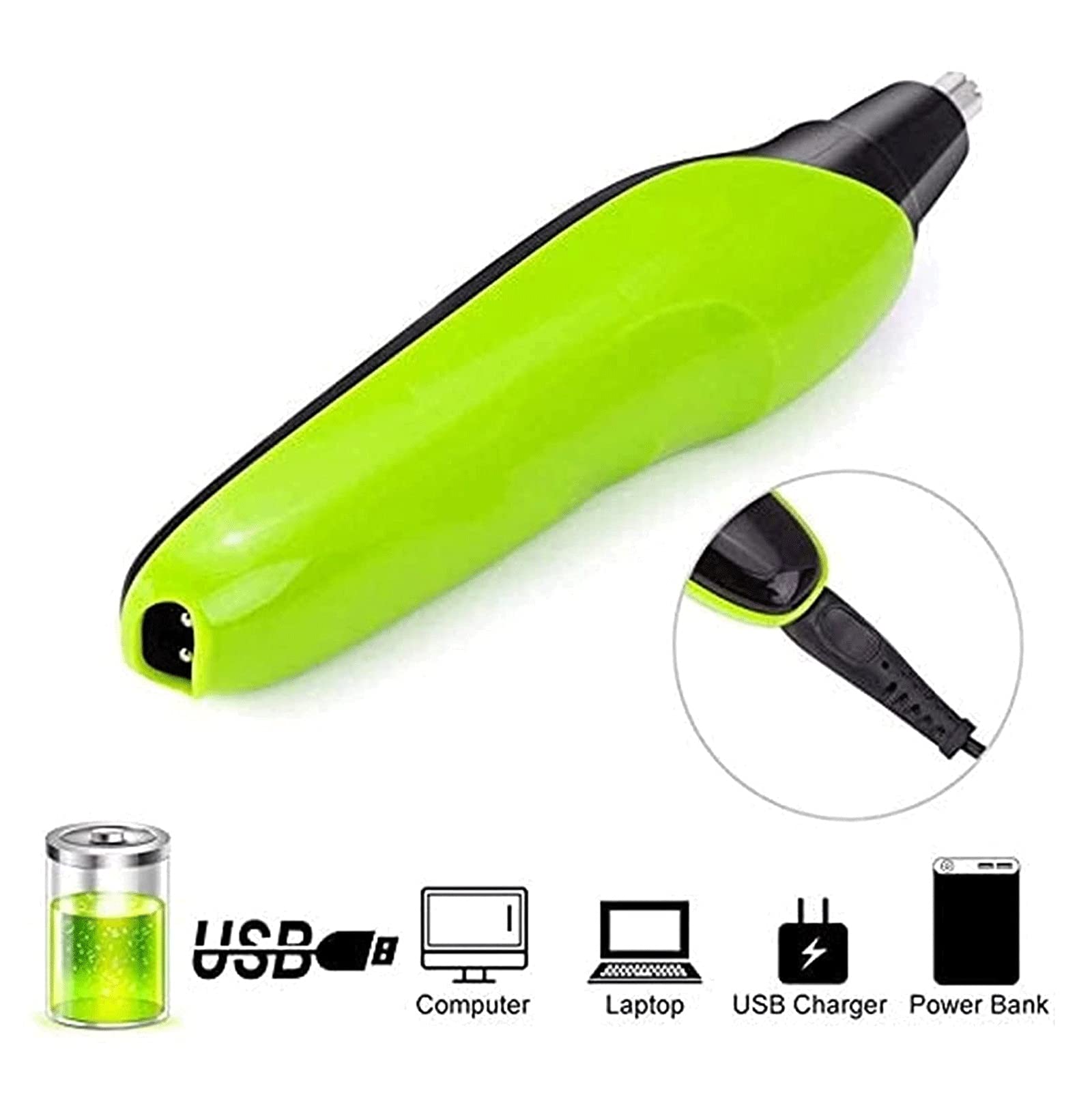 Professional Electric Nose Ear Hair Trimmer for Men & Women - Waterproof Eyebrow & Facial Hair Grooming Kit - Perfect for Travel, Home Use & Personal Grooming