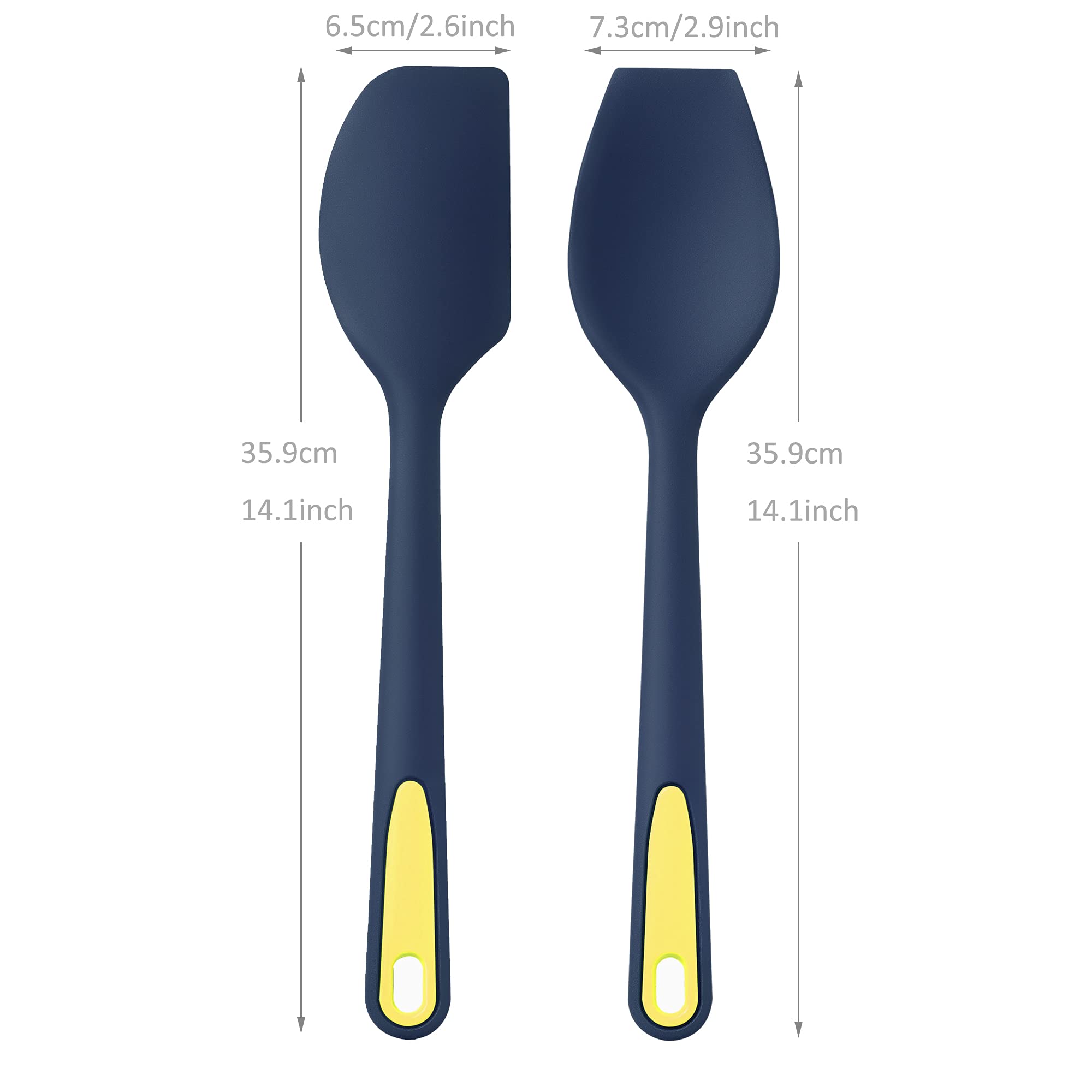 7-Piece Seamless Silicone Spatula Set - Heat Resistant, Non-Stick Kitchen Utensils for Baking, Cooking & Mixing - Perfect for Cake Decorating, Flipping Pancakes & Scraping Bowls