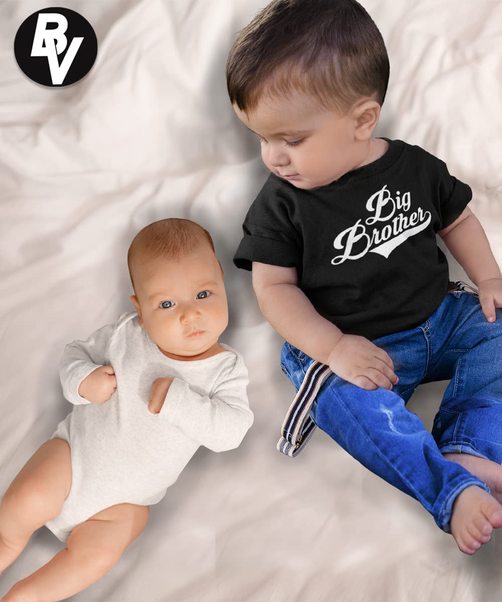 BROOKLYN VERTICAL 2-Pack Big Brother T-Shirts - Big Bro Announcement & Everyday Wear for Toddler to Adult Sizes | Perfect for Sibling Reveals, Family Photos & Casual Outings