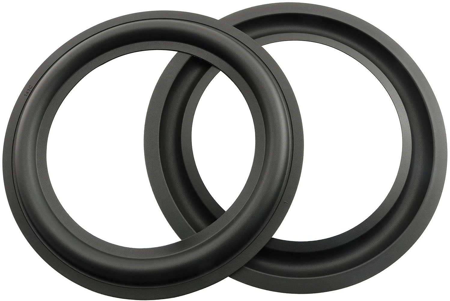 2PCS 6.5 Inch Black Rubber Speaker Foam Edge Surround Rings - Replacement Repair Kit for Woofer DIY Projects | Perfect for Home Theater, Car Audio & Studio Monitor Speaker Repair