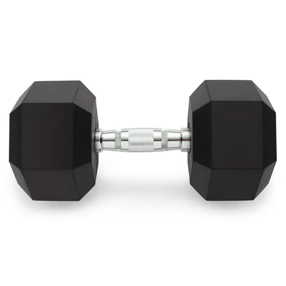 Weider Rubber Hex Dumbbell 115 lbs - Heavy Duty Workout Equipment for Home Gym, Strength Training & CrossFit | Sold Individually