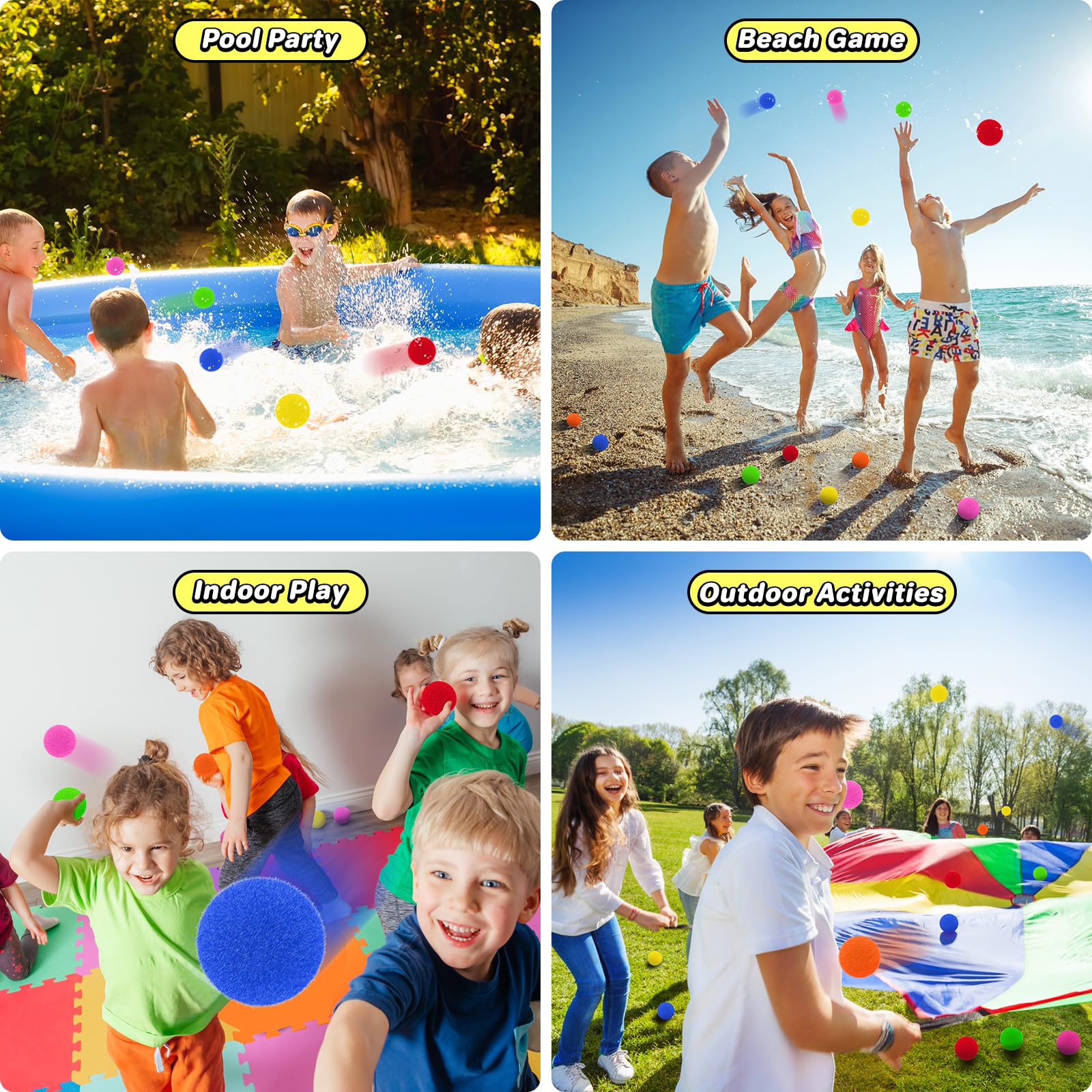 **60Pcs Reusable Water Balloons for Kids - Eco-Friendly Water Balls for Pool, Beach & Backyard Games | Splash Bombs for Summer Fun, Outdoor Water Play & Party Activities**