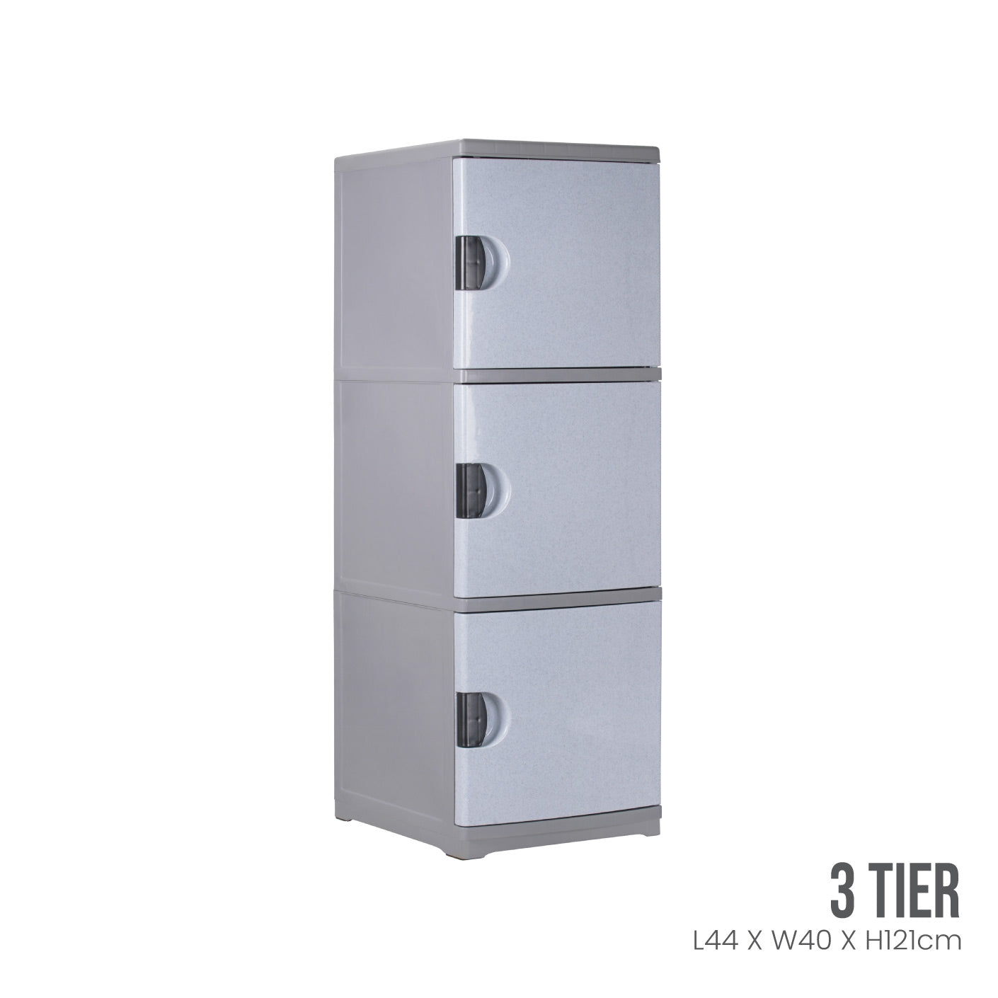 3-Tier Corina Cabinet (809 3) - Modern Storage Solution for Kitchen, Bathroom, or Office Organization