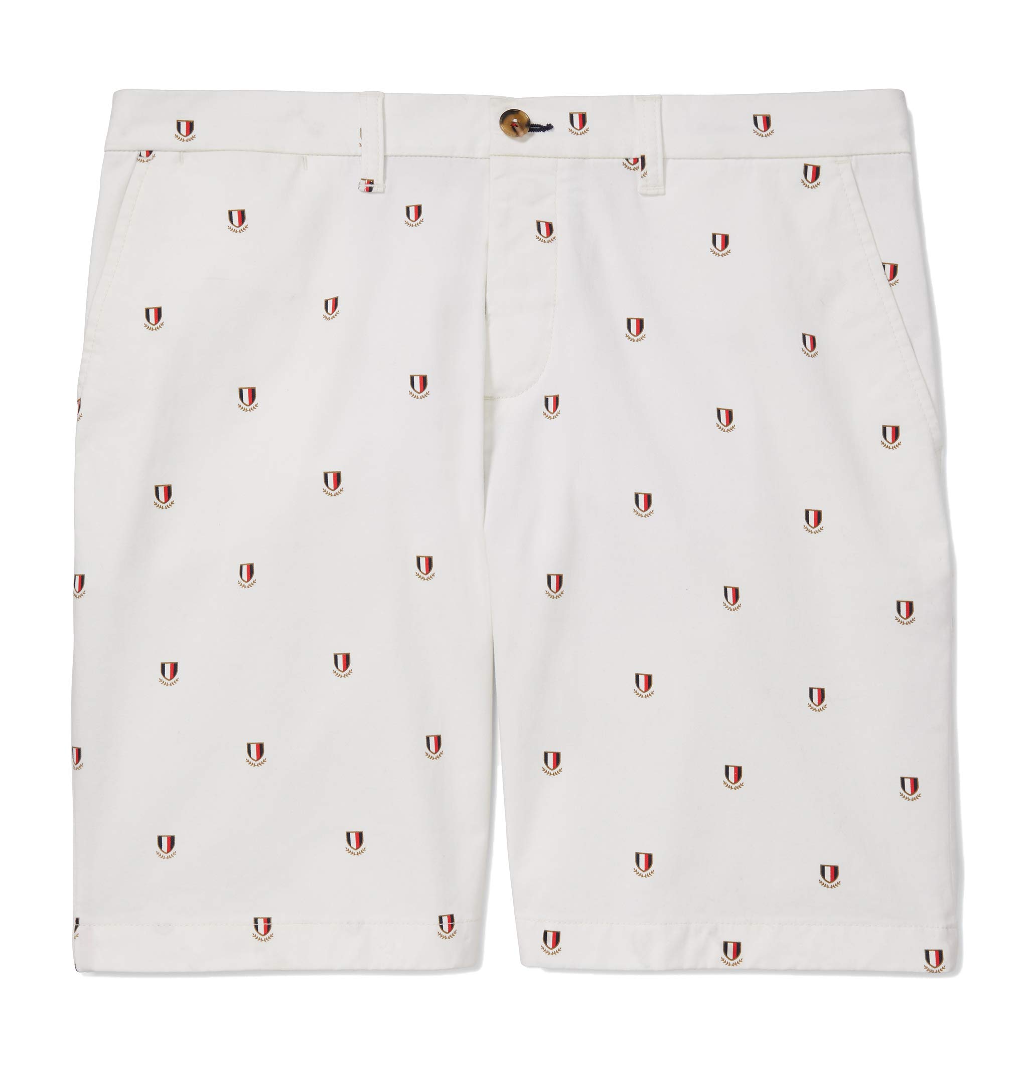 Tommy Hilfiger Men's Adaptive Shorts with Velcro Closure & Magnetic Fly - Comfortable Stretch Casual Pants for Wheelchair Users & Easy Dressing