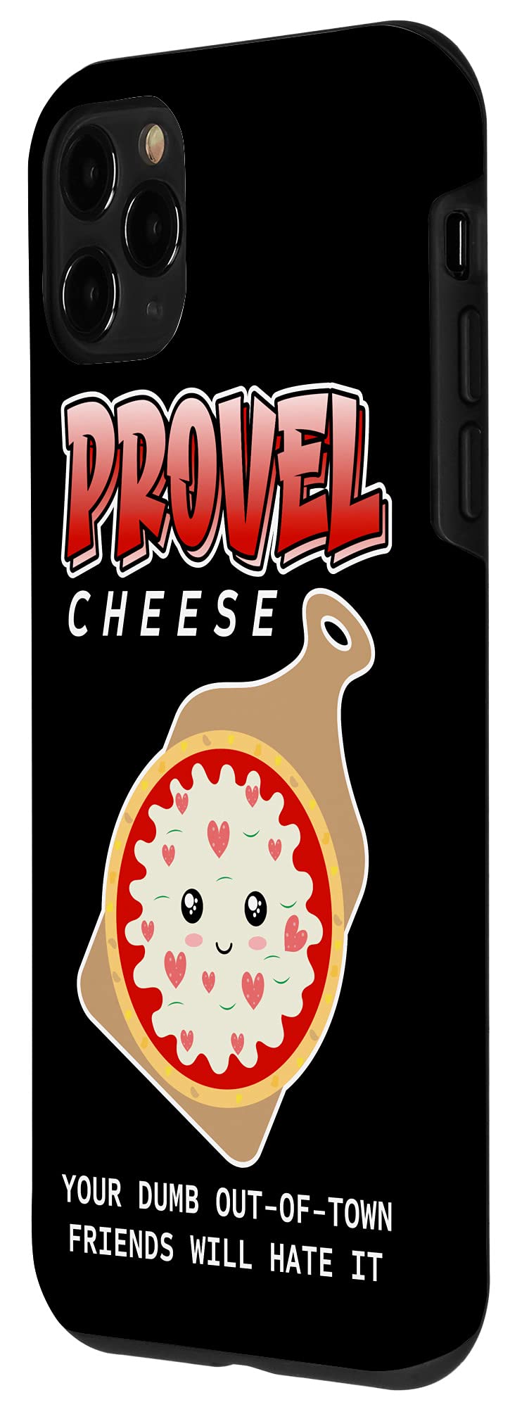iPhone 11 Pro Case with Premium Leather & Cheese Design - Trendy Protective Phone Cover for Everyday Use, Travel & Gifts