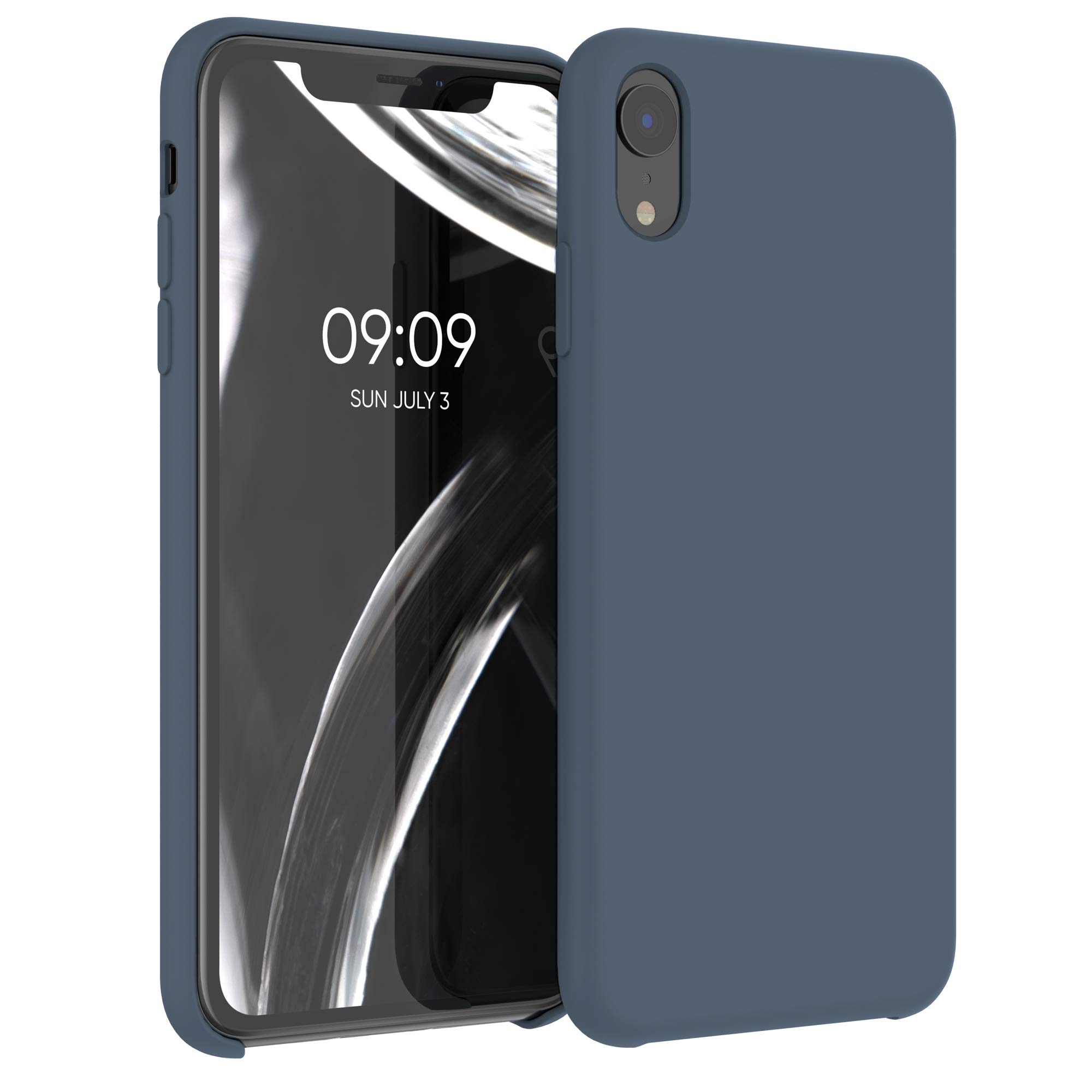 kwmobile TPU Silicone Phone Case for Apple iPhone XR - Soft Protective Cover with Premium Finish in Dark Slate - Perfect for Everyday Use, Work & Travel Protection