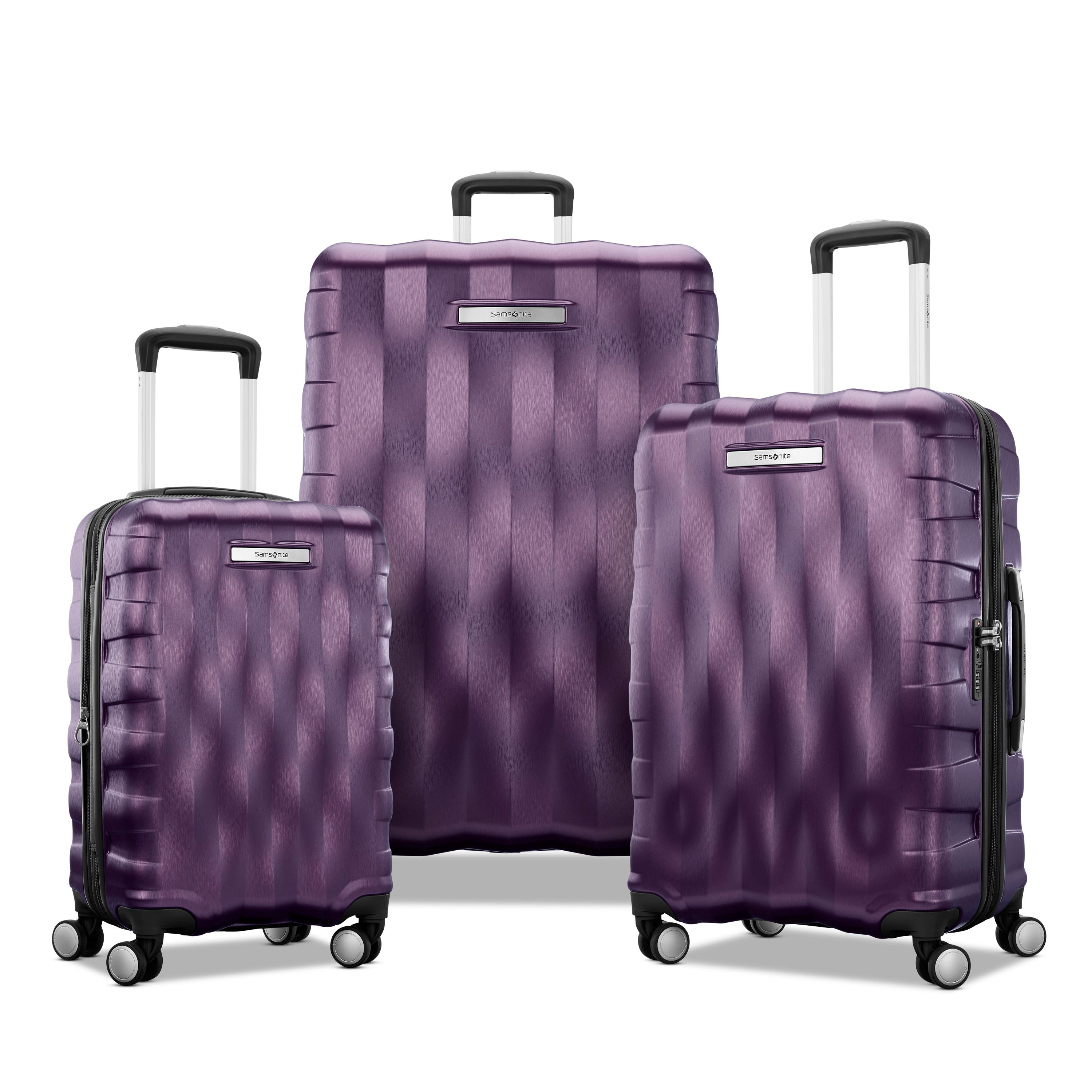 Samsonite Ziplite 6 Spinner 3-Piece Expandable Luggage Set with TSA Lock - Lightweight Suitcase for Travel, Business Trips & Family Vacations