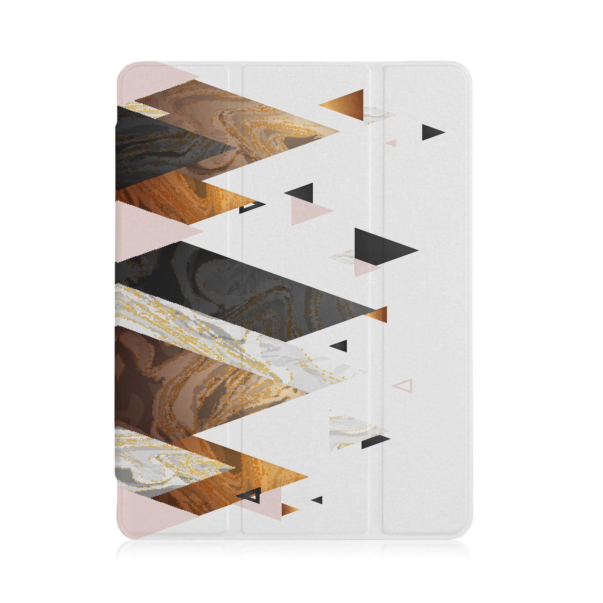 Marble Art iPad See-Through Case - Slim Protective Cover for iPad Air/Pro, Durable Clear TPU Shell with Stylish Marble Design - Perfect for Work, School & Travel