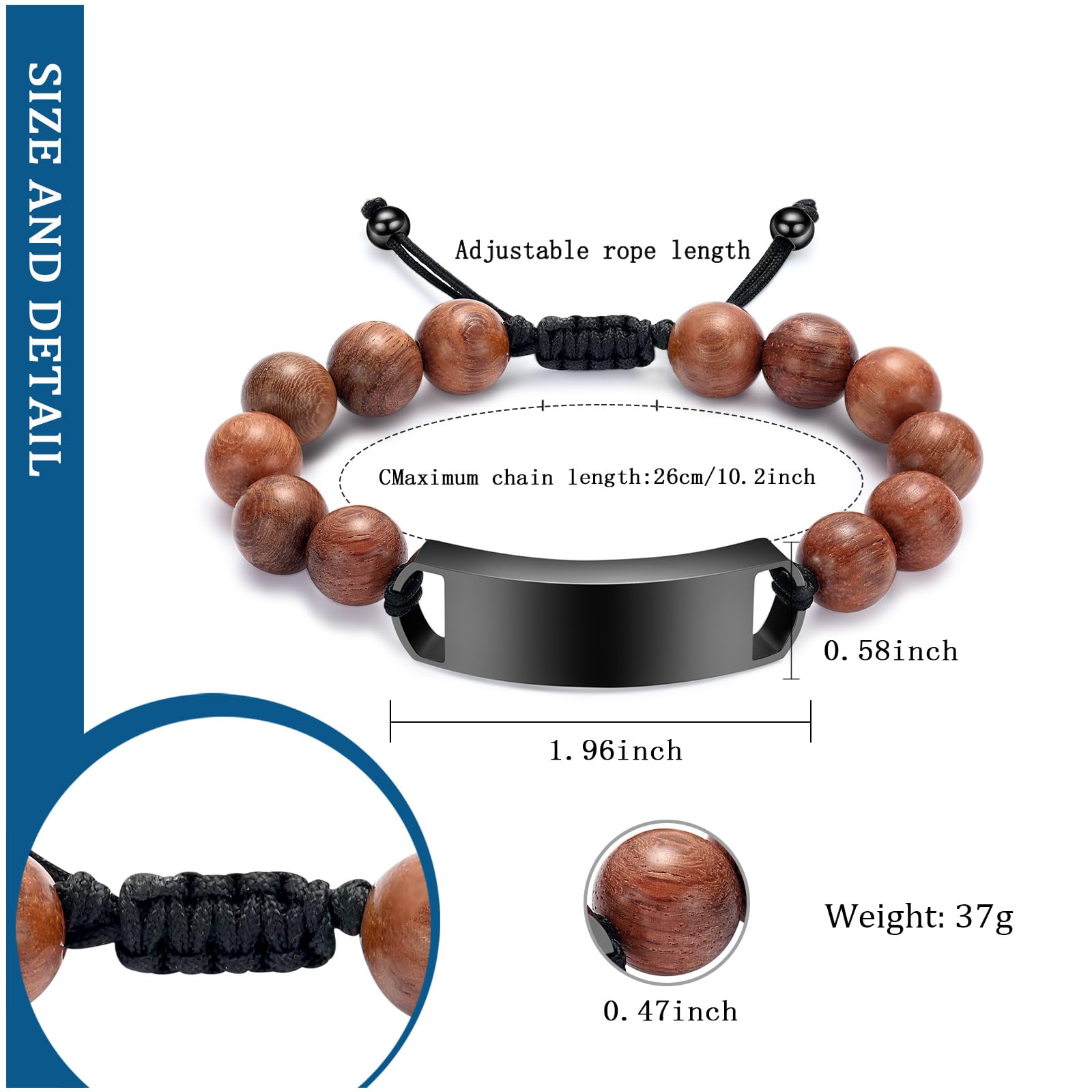 Cremation Urn Bracelet - Adjustable Ashes Keepsake for Women & Men - Memorial Jewelry for Loved Ones & Pets