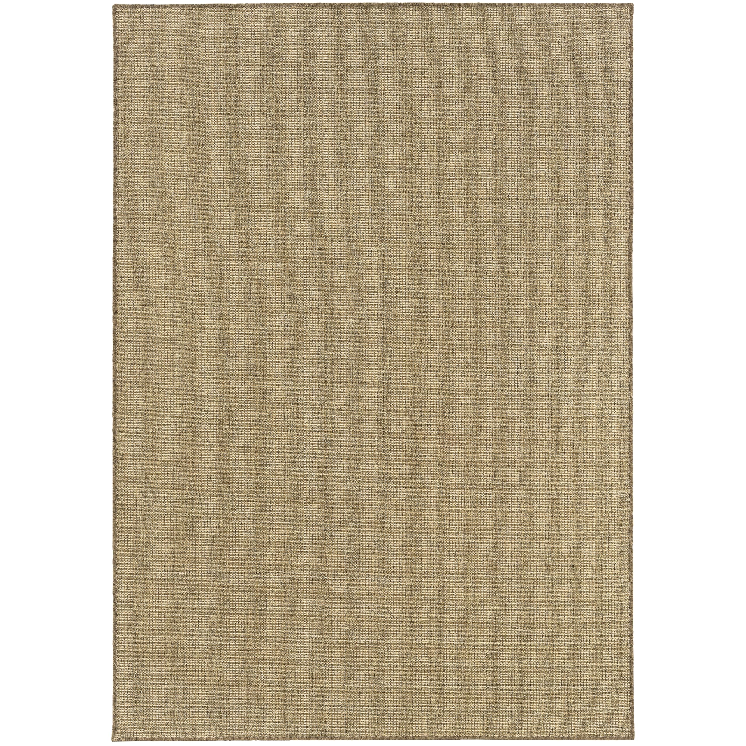 Veranda Solid Tan Indoor/Outdoor Area Rug 6'7