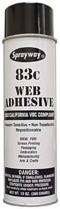 Web-Type Pallet Spray Adhesive - Strong Industrial Bonding Glue for Wood, Metal & Cardboard (Case of 12) - Perfect for Packaging, Shipping & Warehouse Pallet Securing