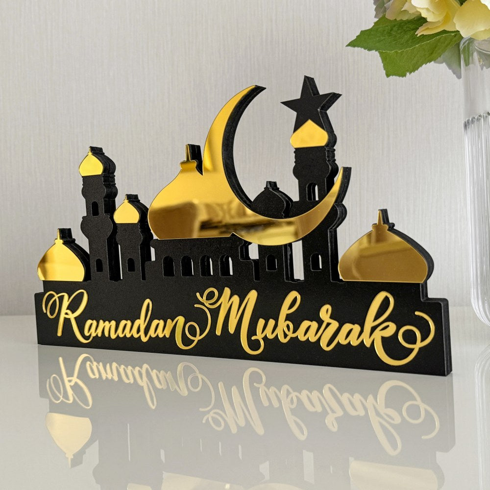 Ramadan Decorations - Islamic Tabletop Art for Home & Office - Perfect for Ramadan Gifts, Eid Celebrations & Muslim Home Decor