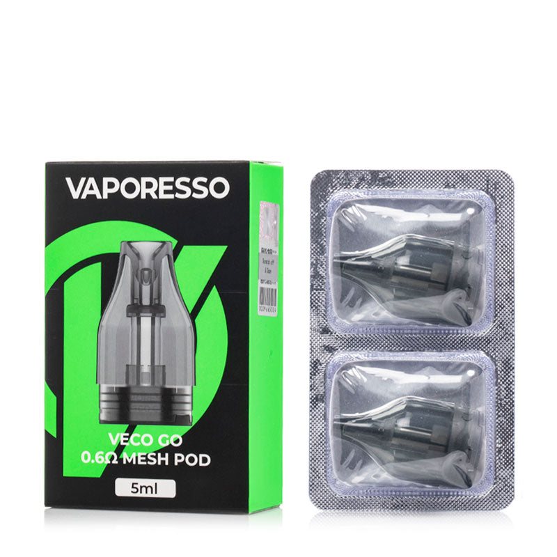 Vaporesso Veco Go Replacement Pods (2 Pack) - Compatible with Veco Go Kit - Perfect for Vaping On the Go & Travel