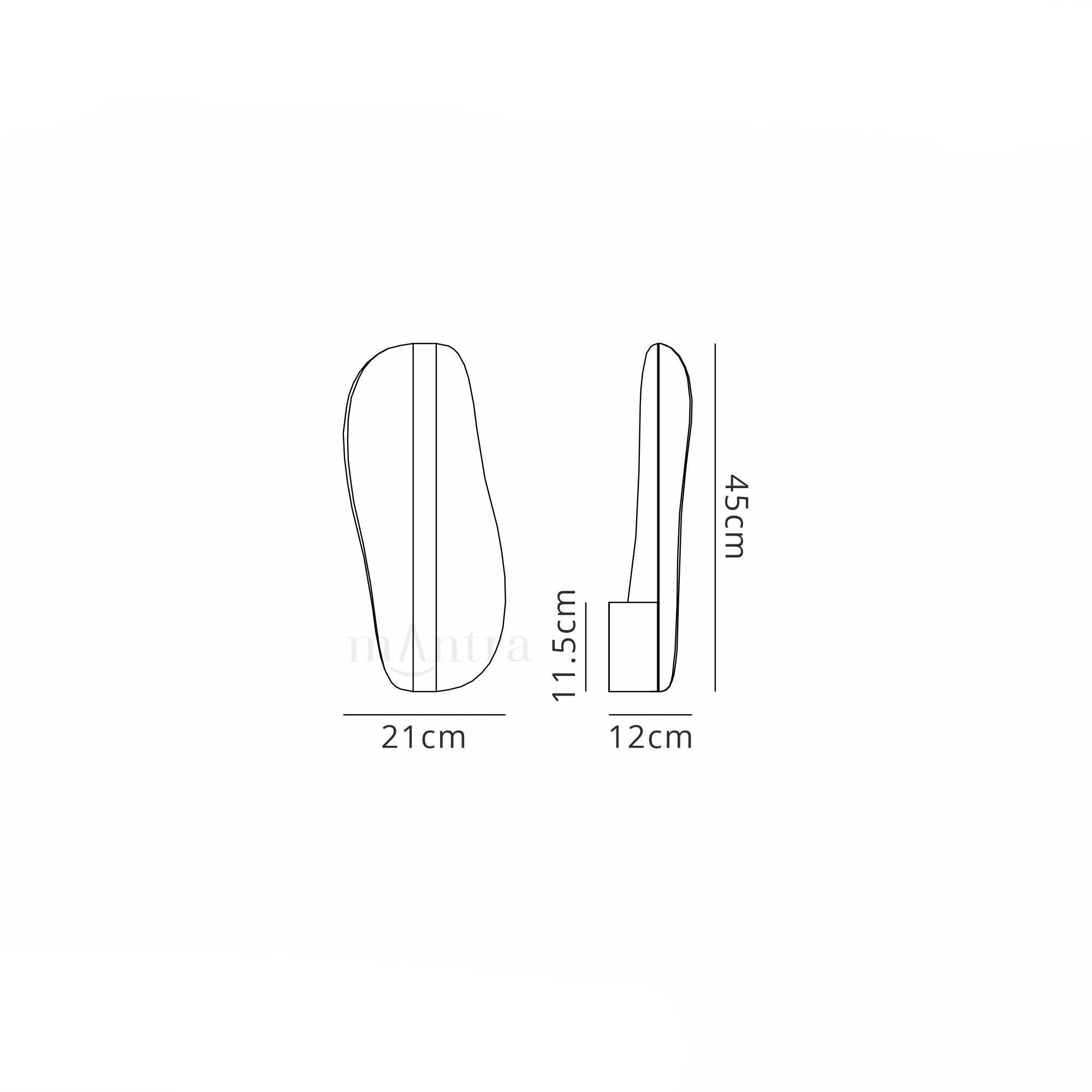 Bianca Small/Medium LED Wall Light - White Finish - Perfect for Bedroom, Living Room & Hallway Lighting