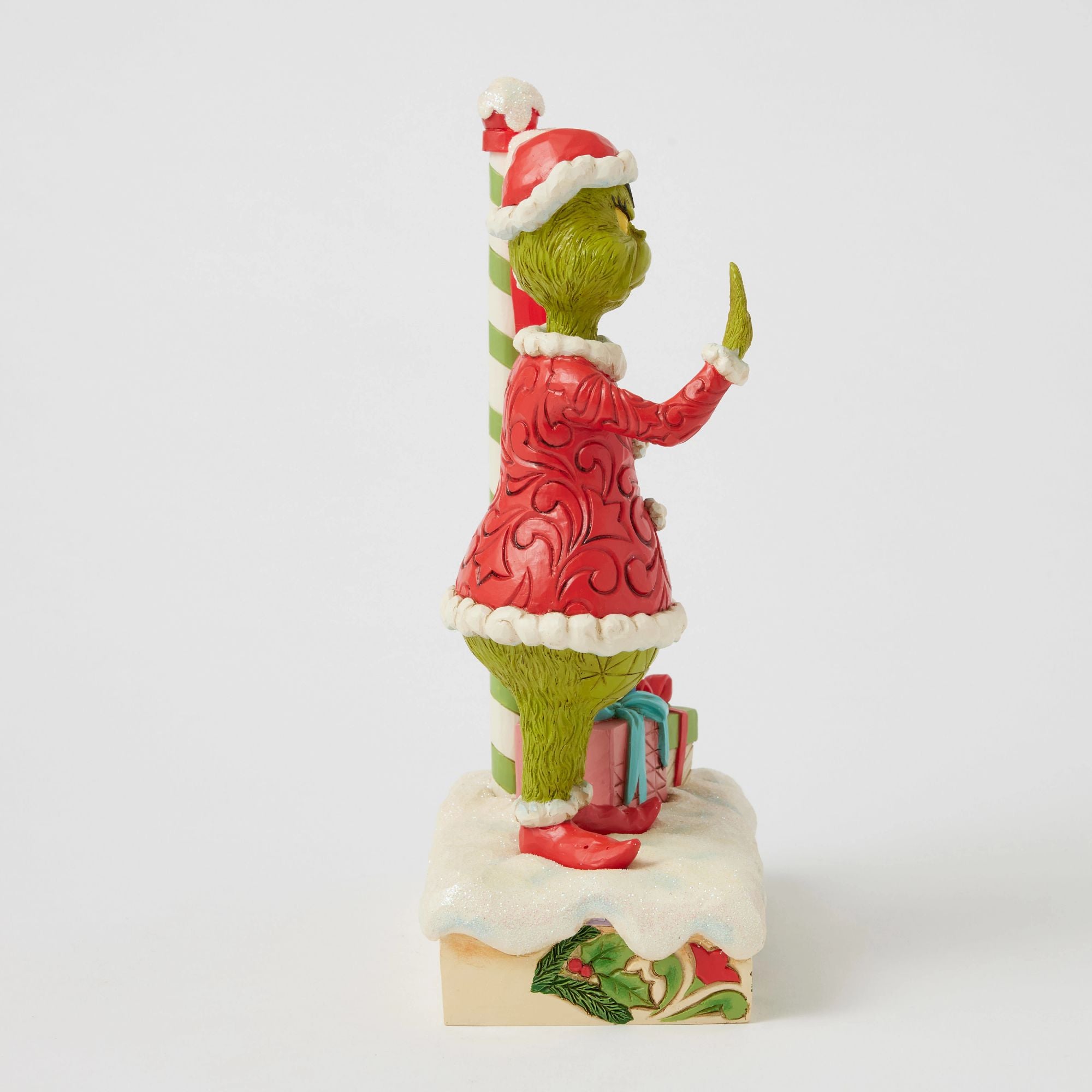 Grinch by Stop Sign LED Figurine - Christmas Decor, Holiday Home Decoration, Festive Party & Office Decor for Xmas