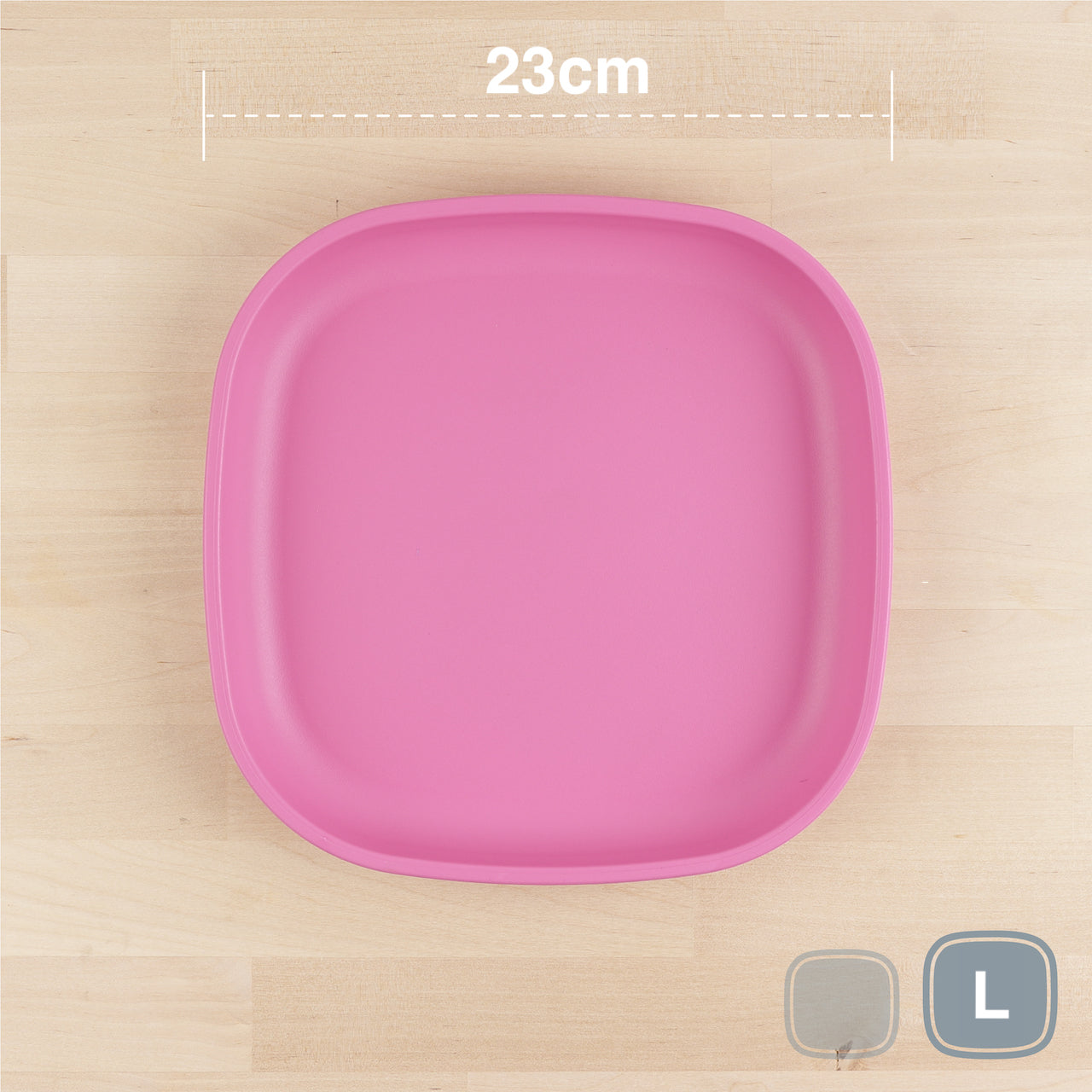 RePlay Recycled Plastic Flat Plate - Large, Durable & Eco-Friendly Dinnerware for Everyday Meals, Picnics, and Outdoor Dining