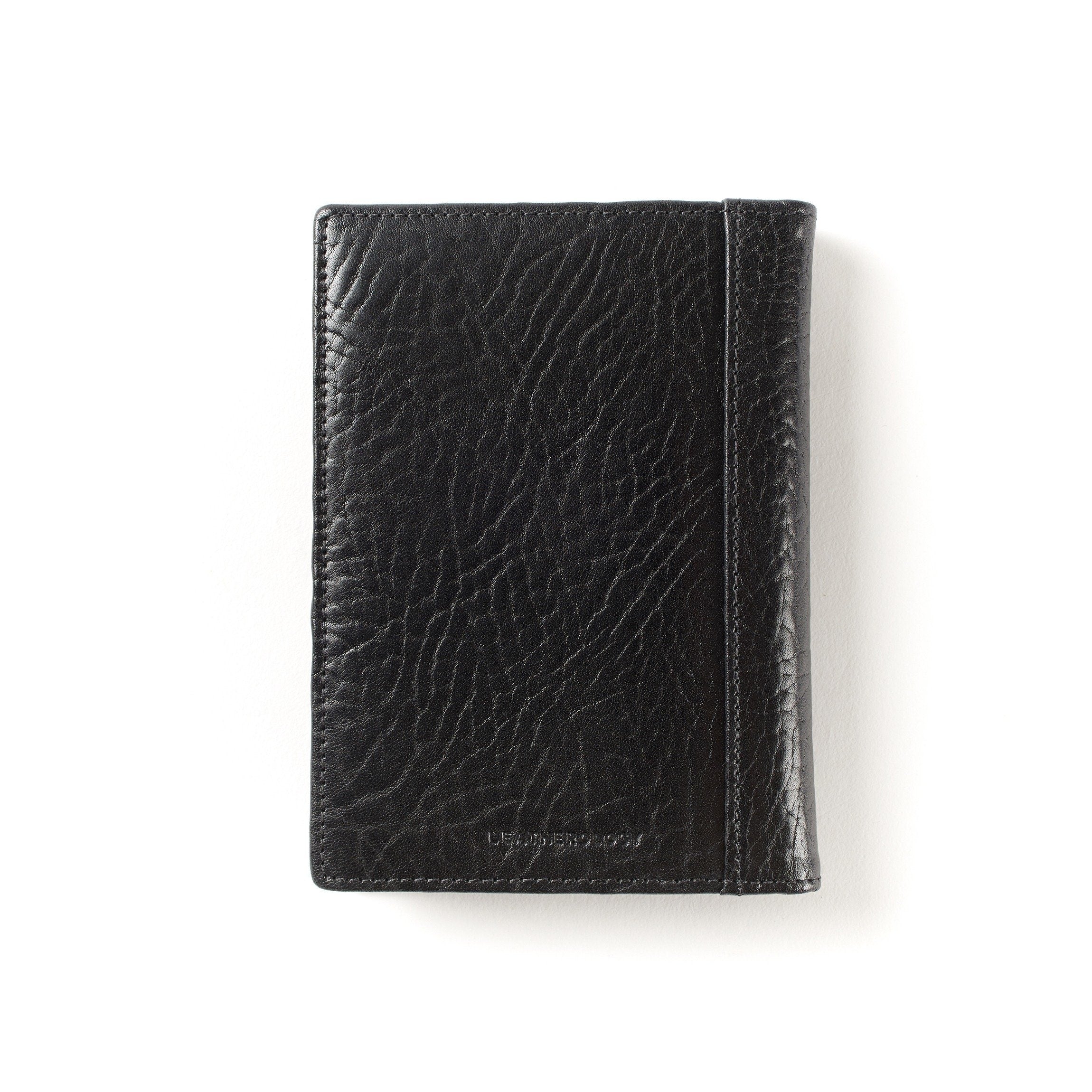 Premium Leather Passport Holder - RFID Blocking Travel Wallet for Men & Women | Ebony Black | Perfect for International Flights & Business Trips