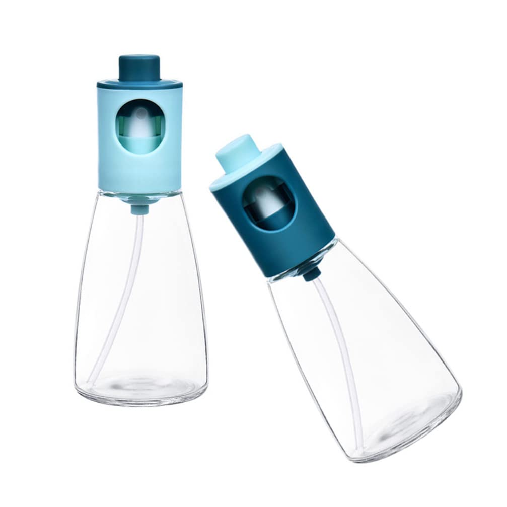 LIFKOME 2-Pack Olive Oil Spray Bottles - BPA-Free Oil Dispenser for Cooking, Roasting, BBQ & Baking | Perfect for Kitchen, Grilling & Salad Dressing (PP/Glass)