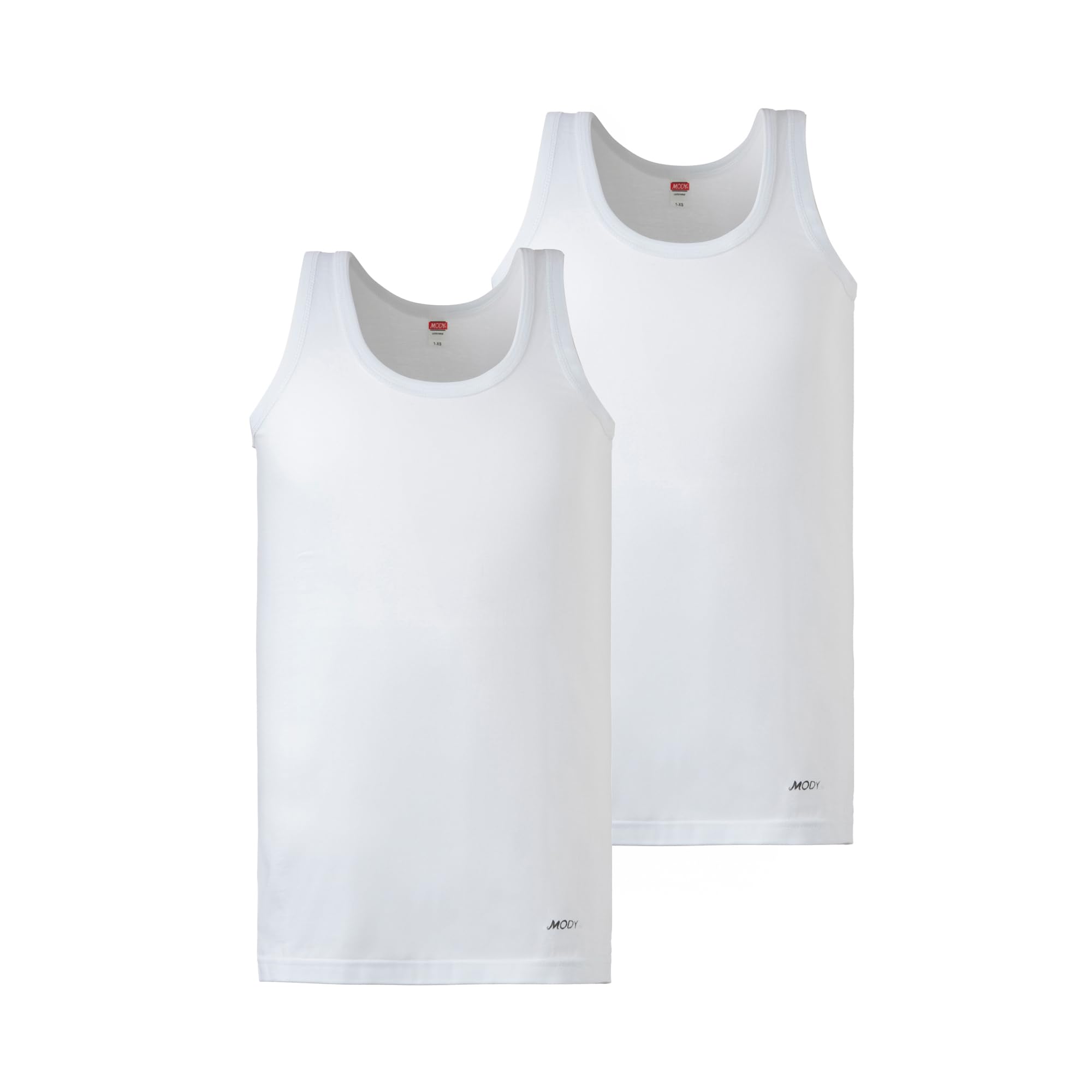 **Mody Men's Cotton Tank Tops - Ultra Soft & Breathable Undershirts, Pack of 2 - Perfect for Gym, Workout & Casual Wear**