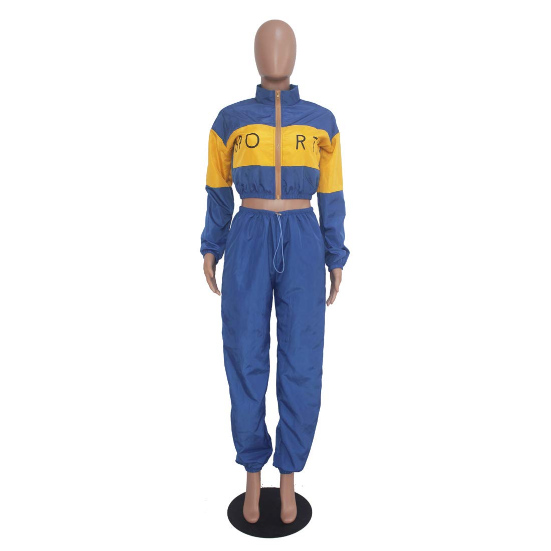 Women's Letter Print Long Sleeve 2-Piece Outfit Set - Casual Round Neck Tracksuit for Lounge Wear, Gym, and Everyday Fashion