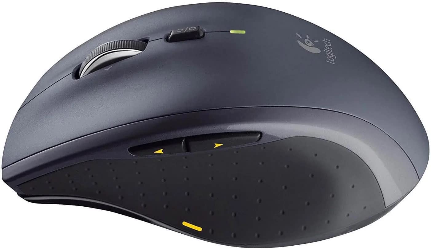 Logitech MK710-RB Wireless Keyboard and Mouse Combo - Ergonomic Full-Size Keyboard with LCD Dashboard, Hyper-Fast Scrolling Mouse, 3-Year Battery Life - Black (Renewed) - Perfect for Home Office, Gaming & Productivity