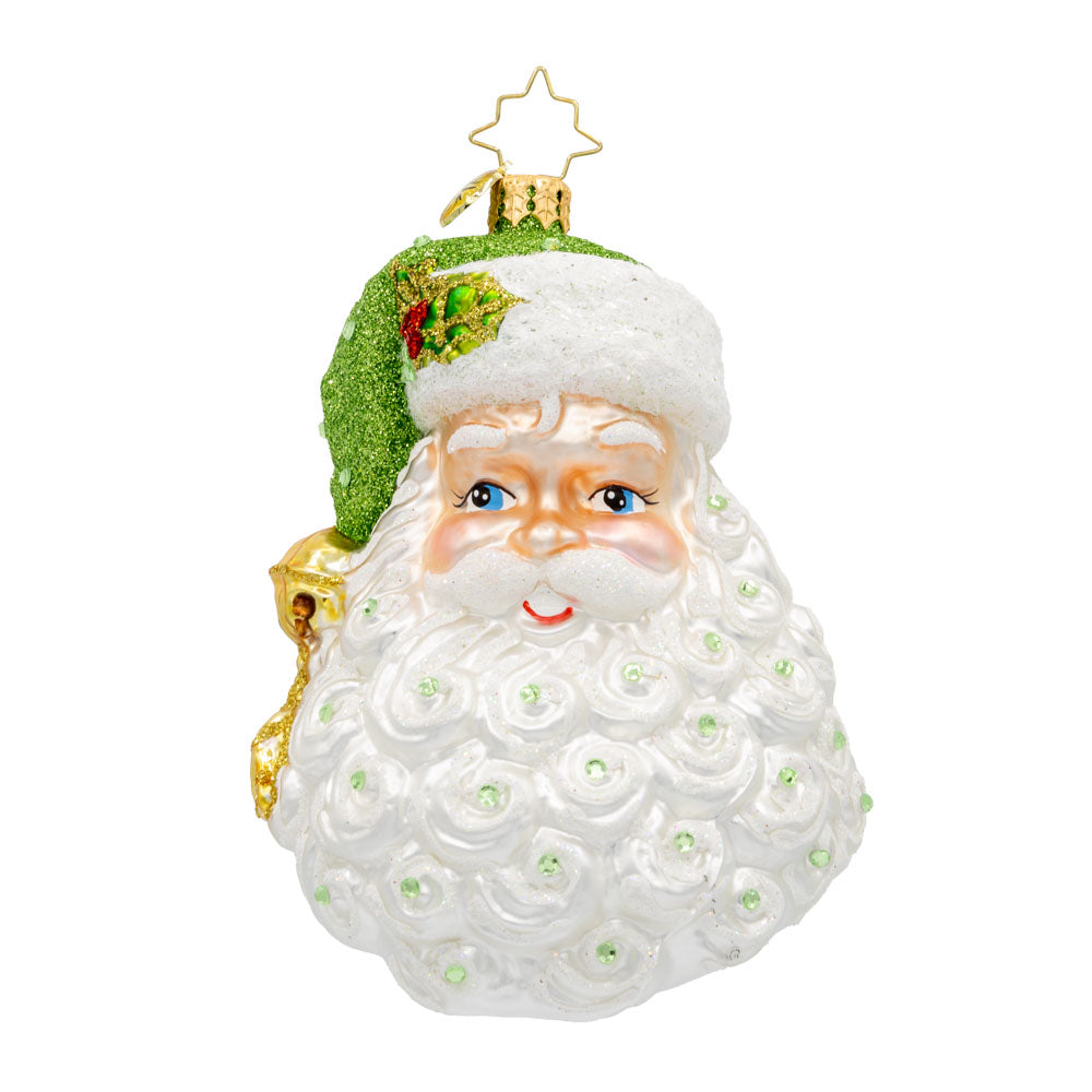 Birthstone Santa August Figurine - Peridot Gemstone Collectible for Christmas Decor & Gifts | Perfect for Holiday Displays, Tree Ornaments & Home Decor