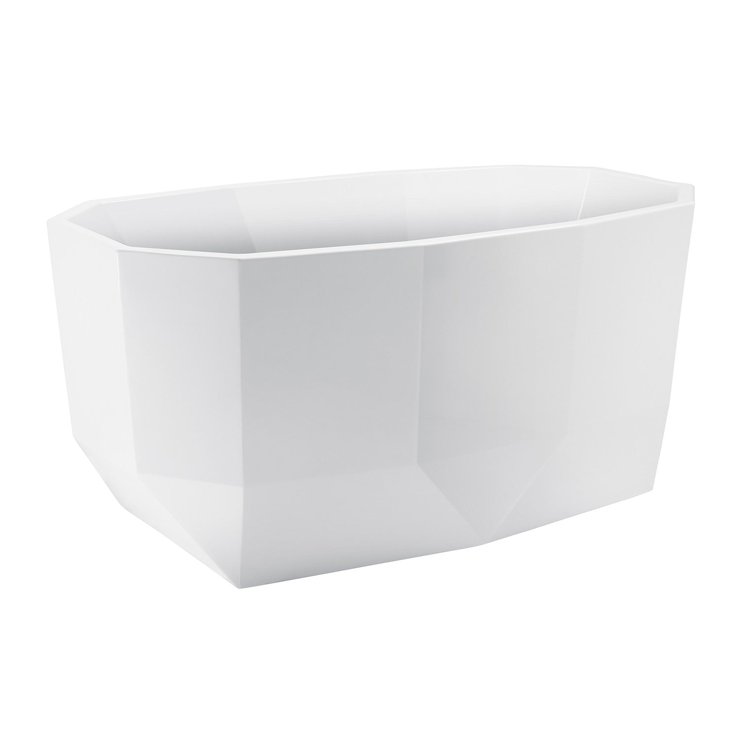 Aqua Eden 51-Inch Acrylic Oval Freestanding Bathtub - Glossy White Double-Ended Soaking Tub with Drain - Perfect for Master Bathrooms & Spa Retreats