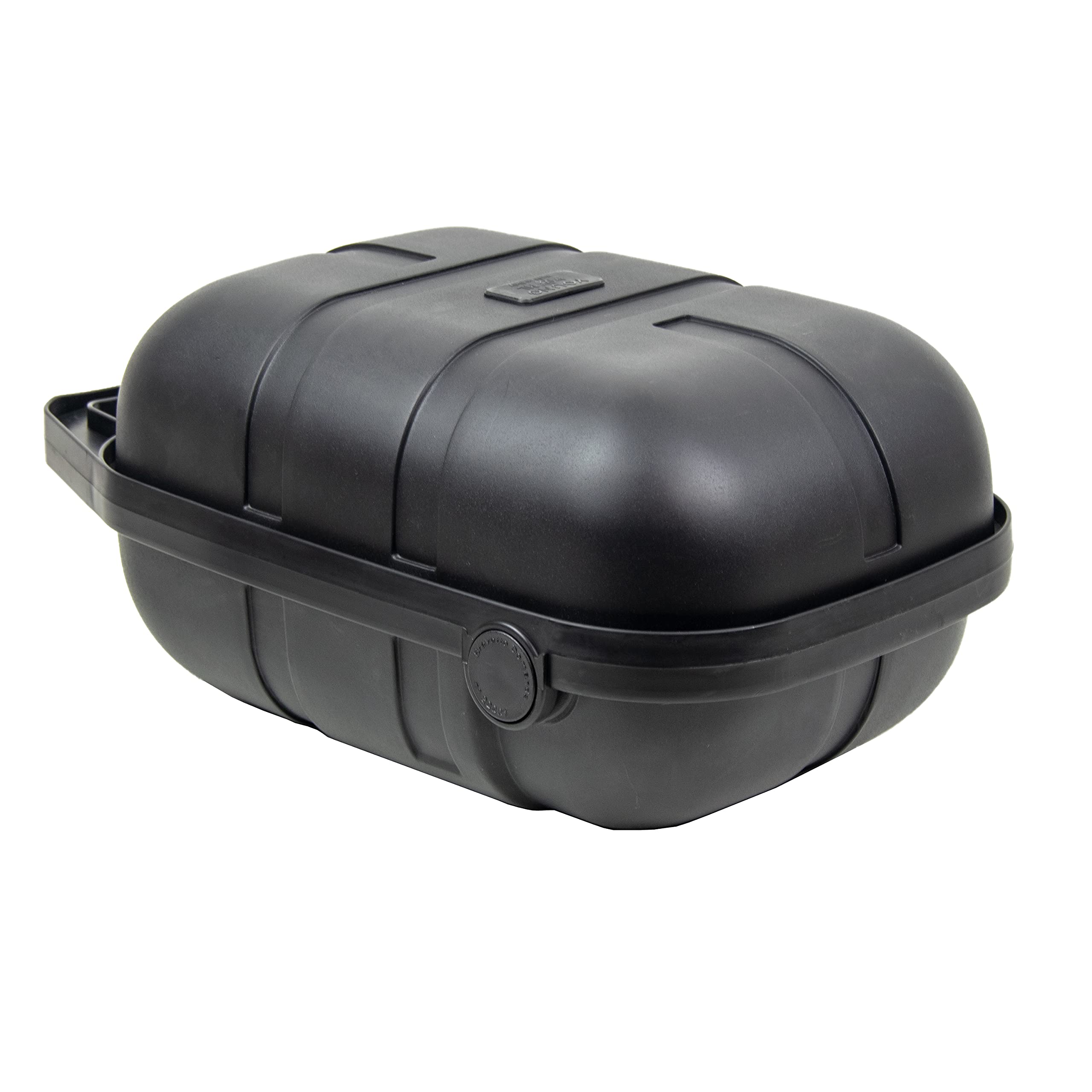Pletscher Unisex Hard Shell Pannier Rack Box - 12L Waterproof Bike Luggage for Commuting & Touring - Durable Black Bicycle Storage Case for Cycling Accessories