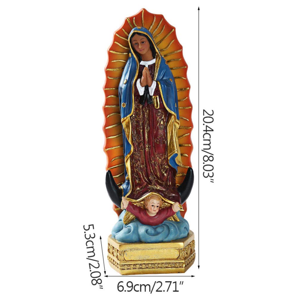 Virgin Mary Statue - Christian Religious Sculpture for Home Decor, Desktop Display, Wedding Gift - Perfect for Prayer Altars, Church Decor & Spiritual Gifts