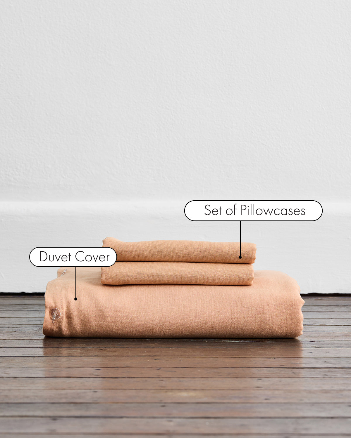 100% French Flax Linen Duvet Cover Set - Breathable & Eco-Friendly Terracotta Bedding for All Seasons | Perfect for Master Bedroom, Guest Room & Vacation Homes