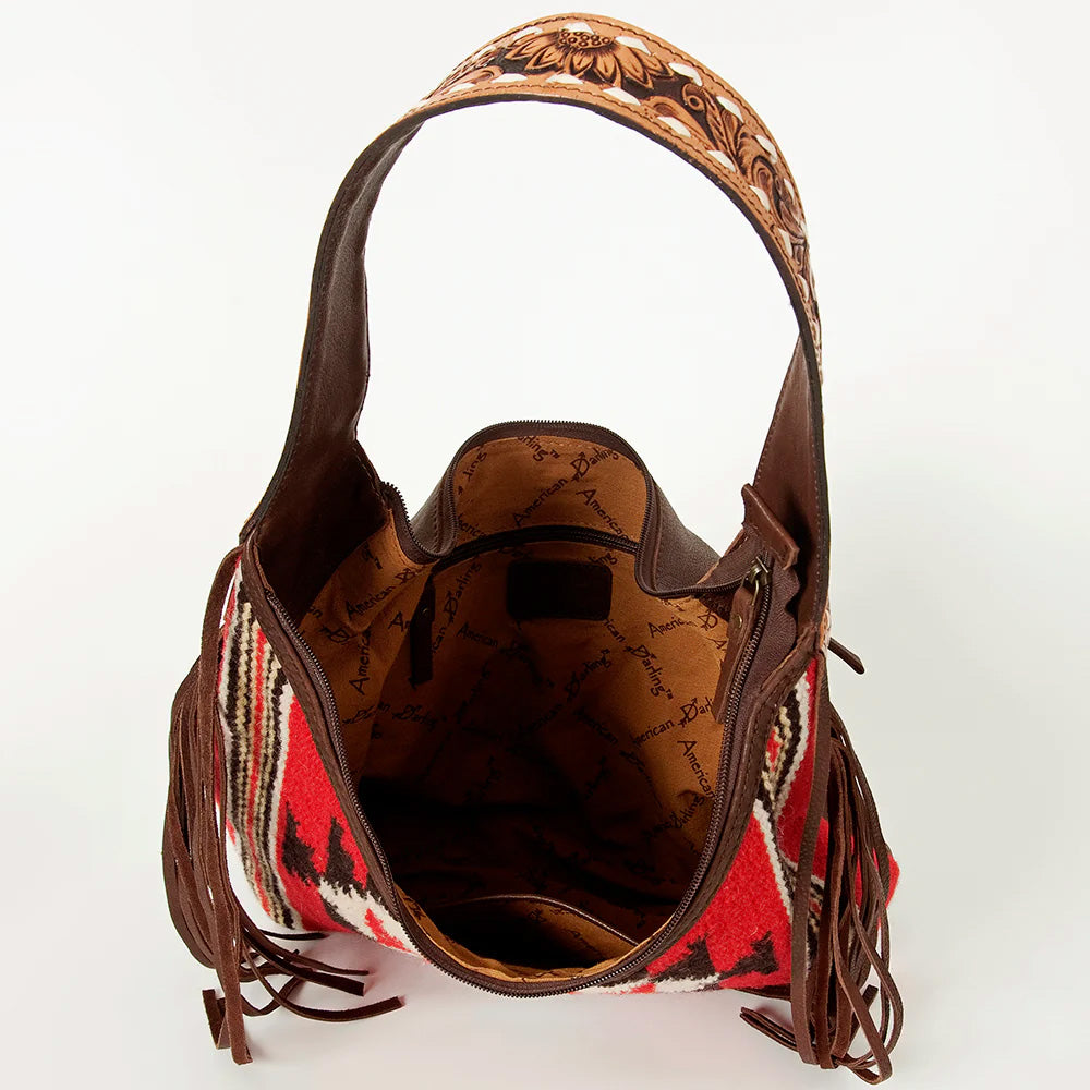American Darling Conceal Carry Red and Black Blanket Purse - Stylish & Functional Crossbody Bag for Women | Perfect for Travel, Shopping & Everyday Use